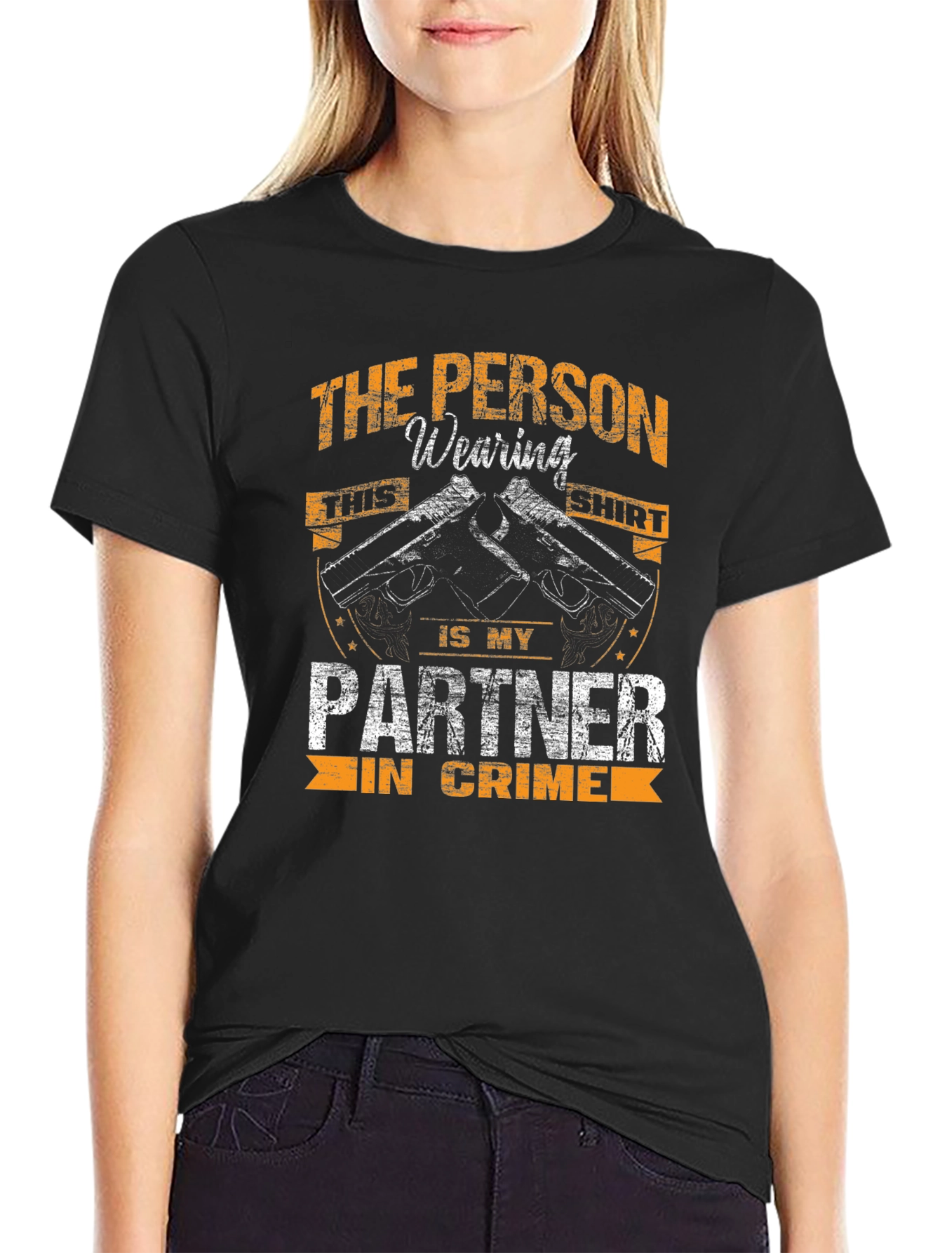Partner in Crime T-Shirt - Black Graphic Tee