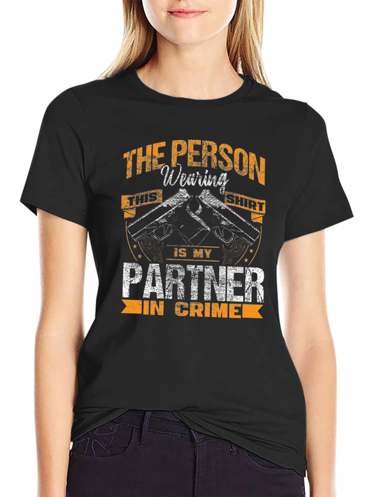 Partner in Crime T-Shirt - Black Graphic Tee