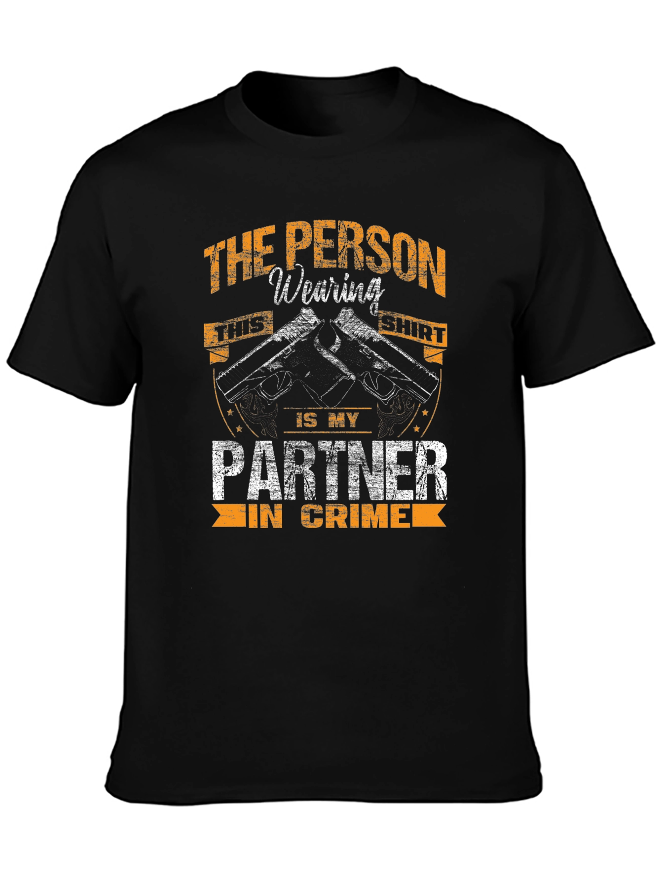 Partner in Crime T-Shirt - Black Graphic Tee