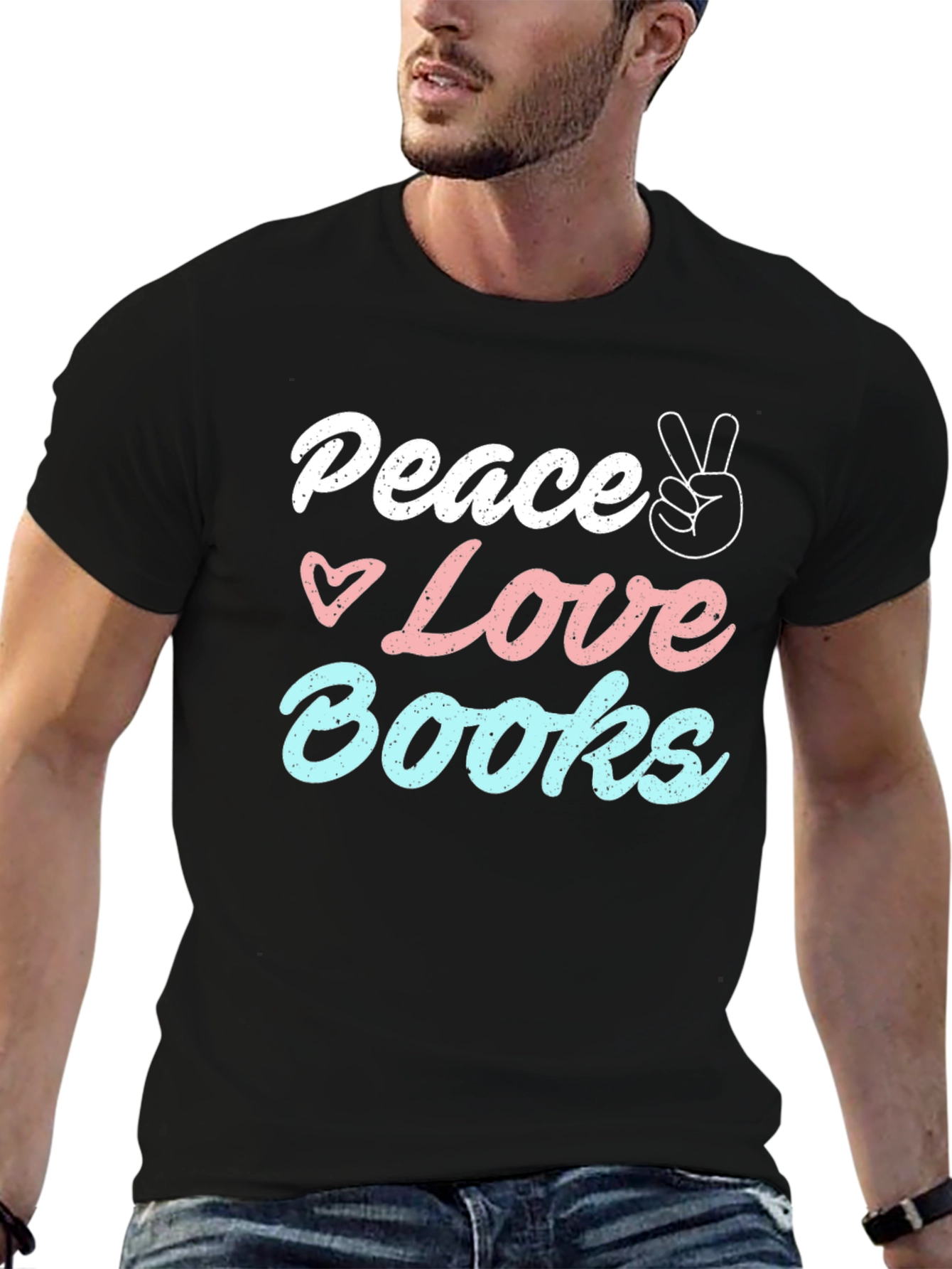 Peace Love Books T-Shirt