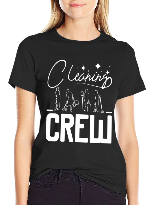 Cleaning Crew Graphic T-Shirt - Black