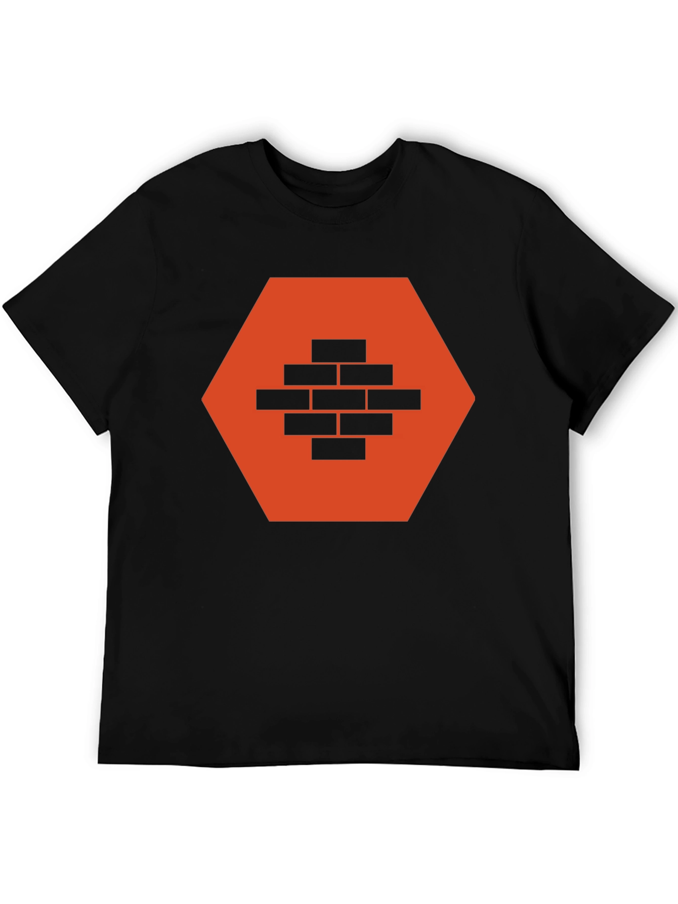 Brick Wall Graphic Tee - Mens Casual T-Shirt