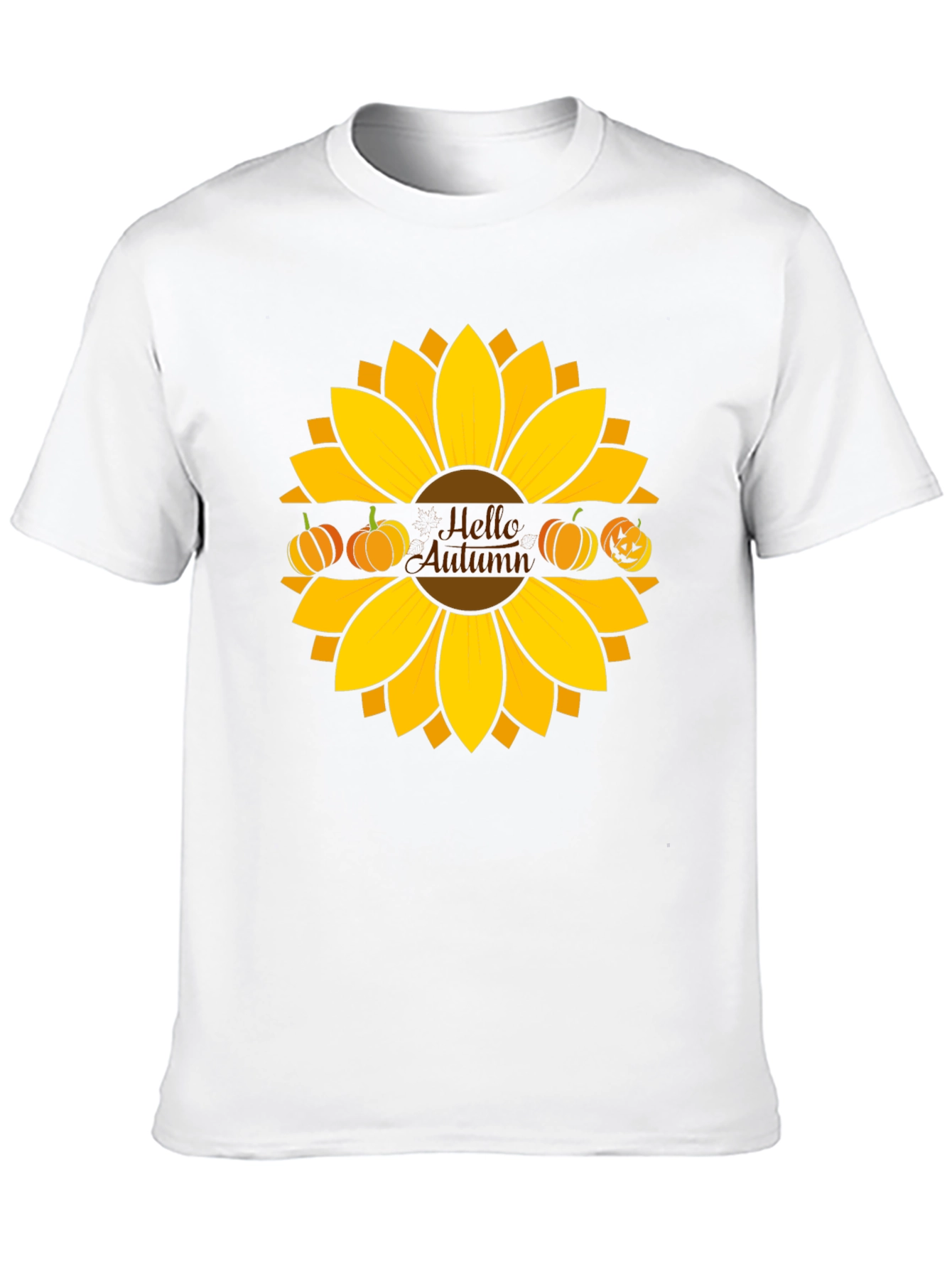 Hello Autumn Sunflower Graphic Tee