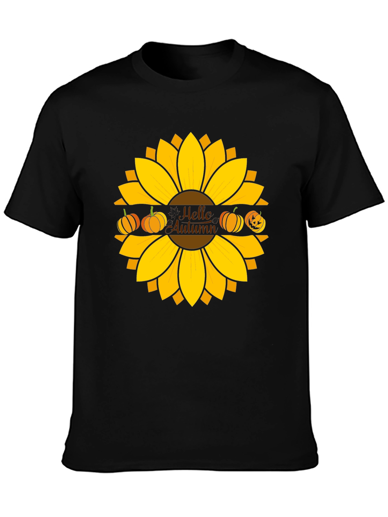 Hello Autumn Sunflower Graphic Tee