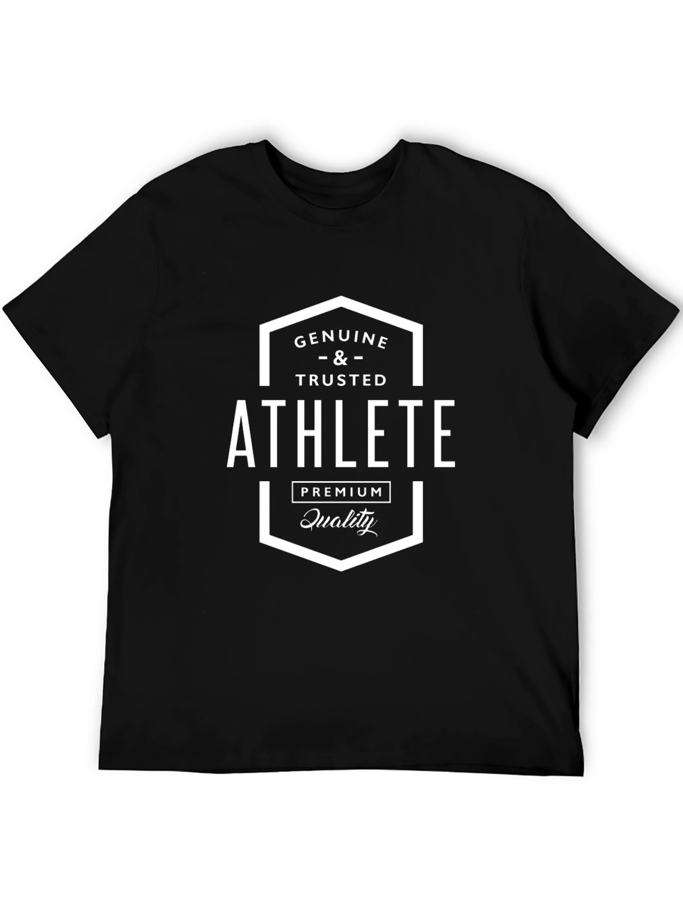 Genuine Athlete Black Graphic Tee