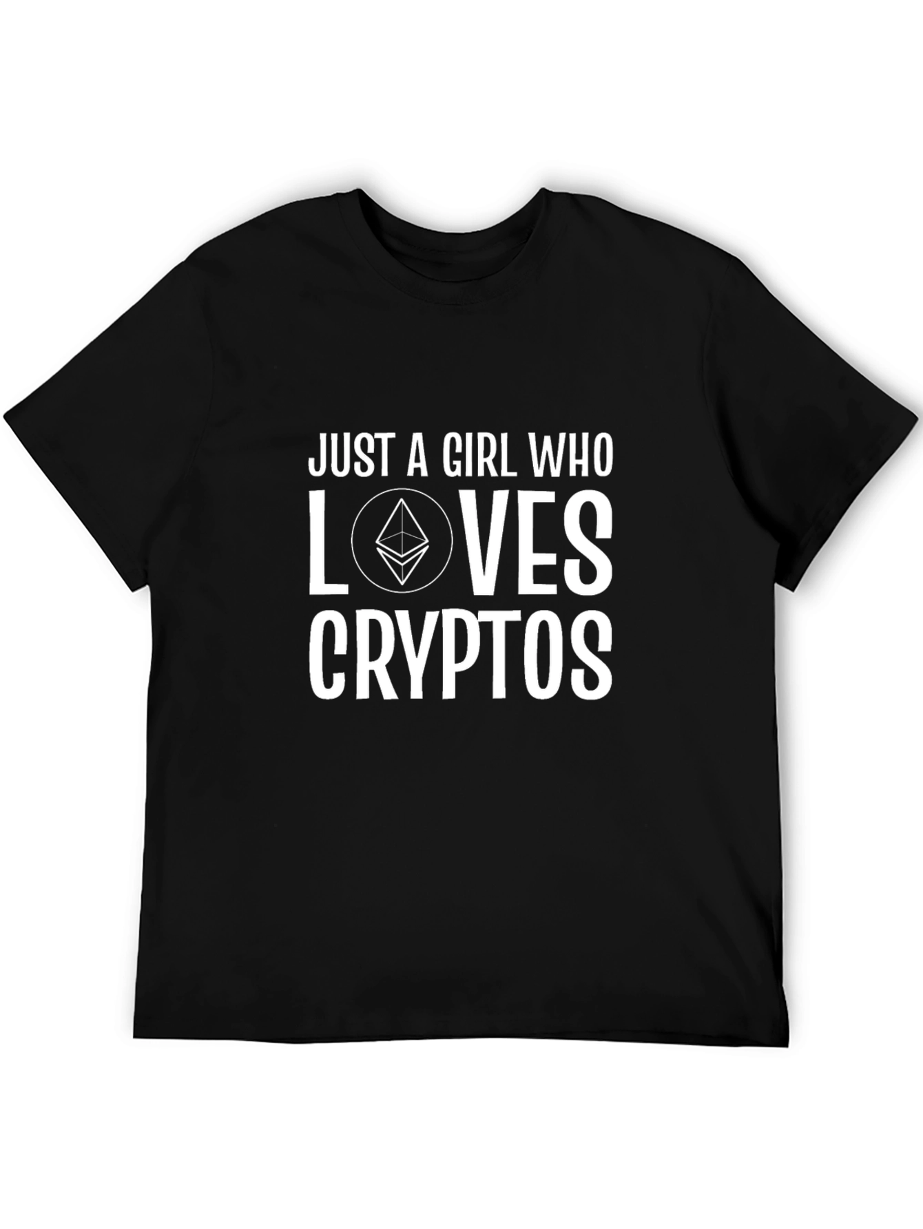 Just a Girl Who Loves Cryptos T-Shirt