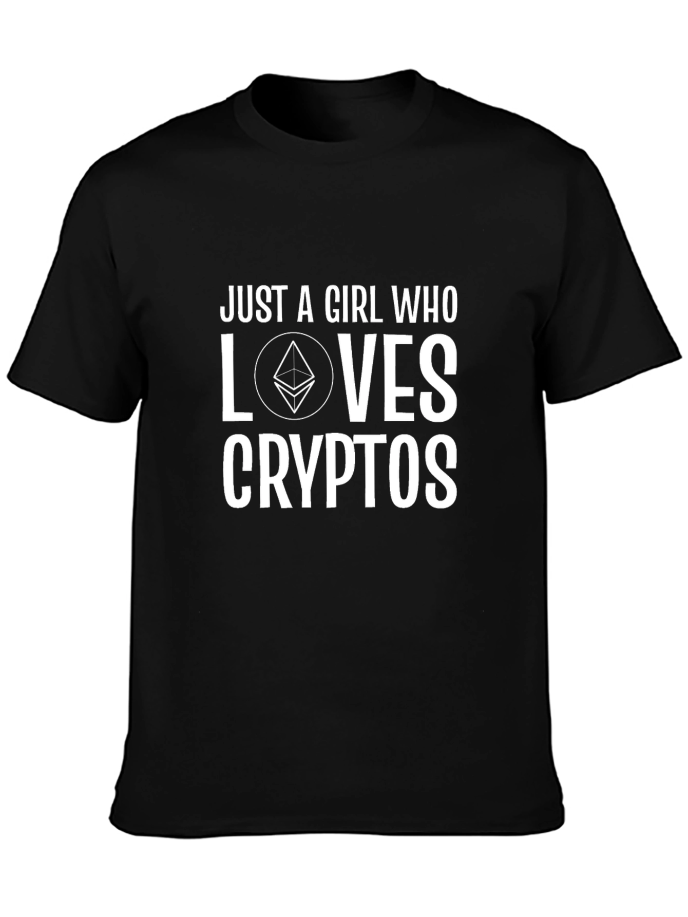 Just a Girl Who Loves Cryptos T-Shirt