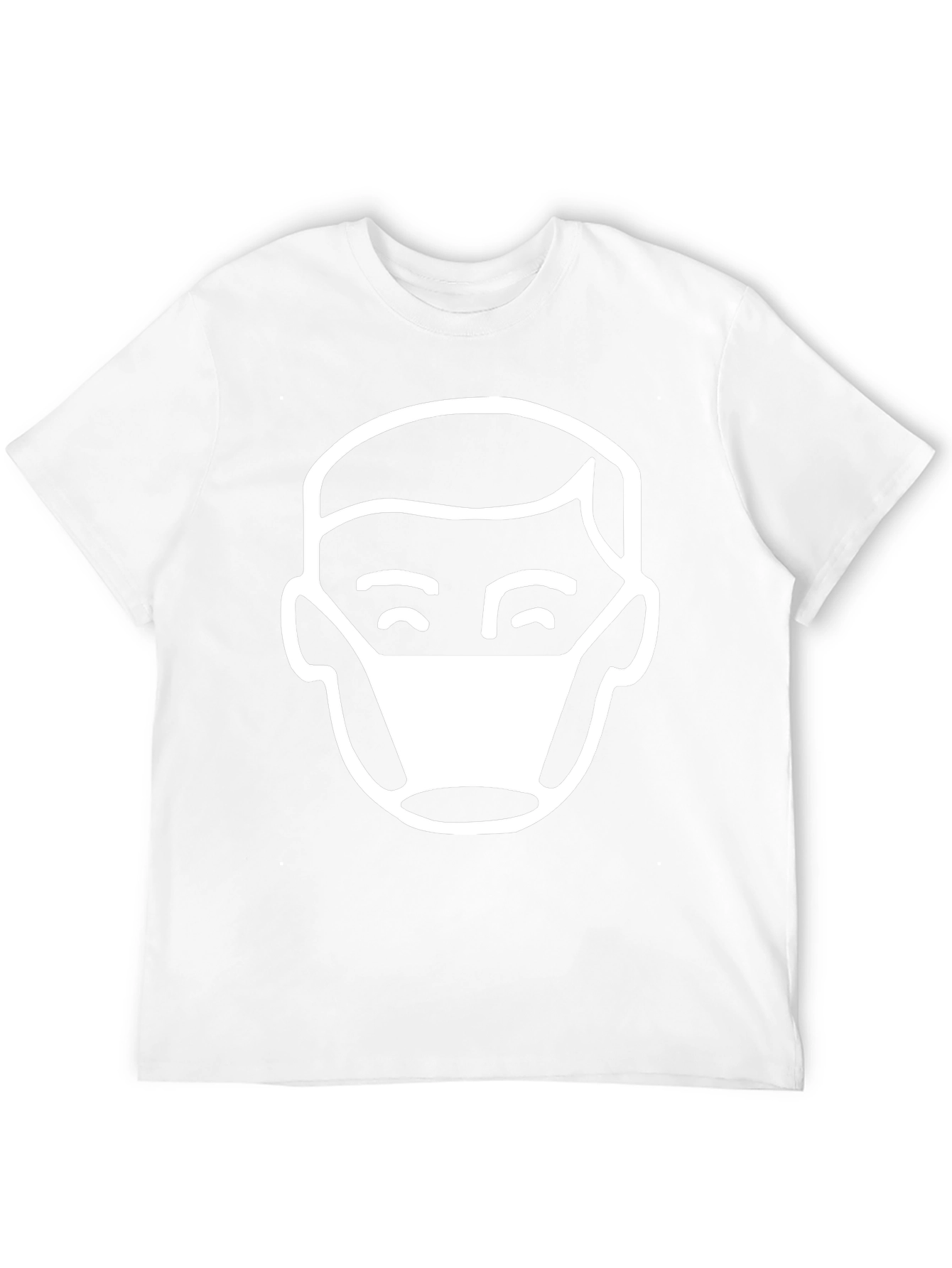 Masked Man Graphic Tee - Black Casual T-Shirt