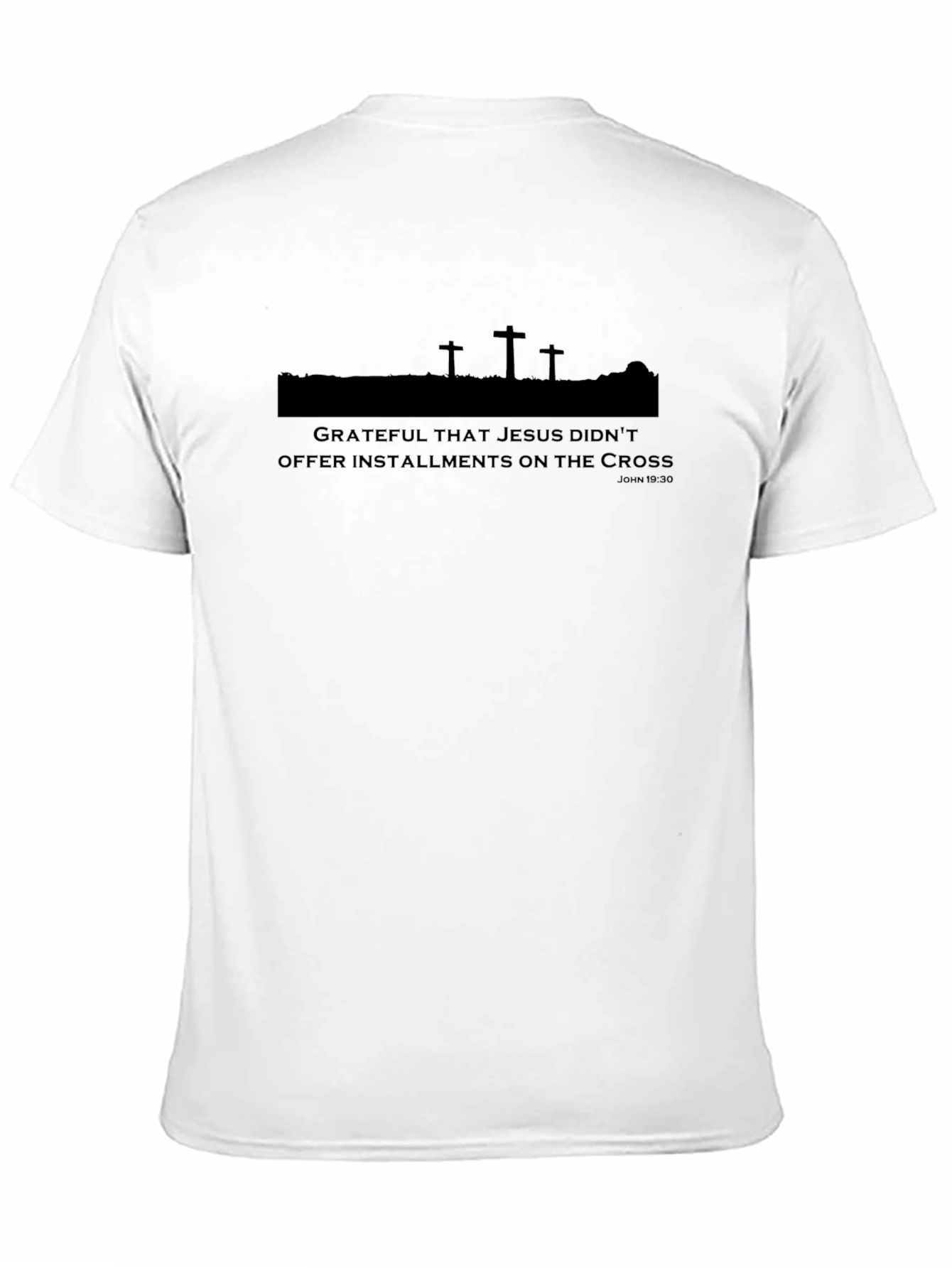 Grateful Jesus Cross Graphic Tee - Black