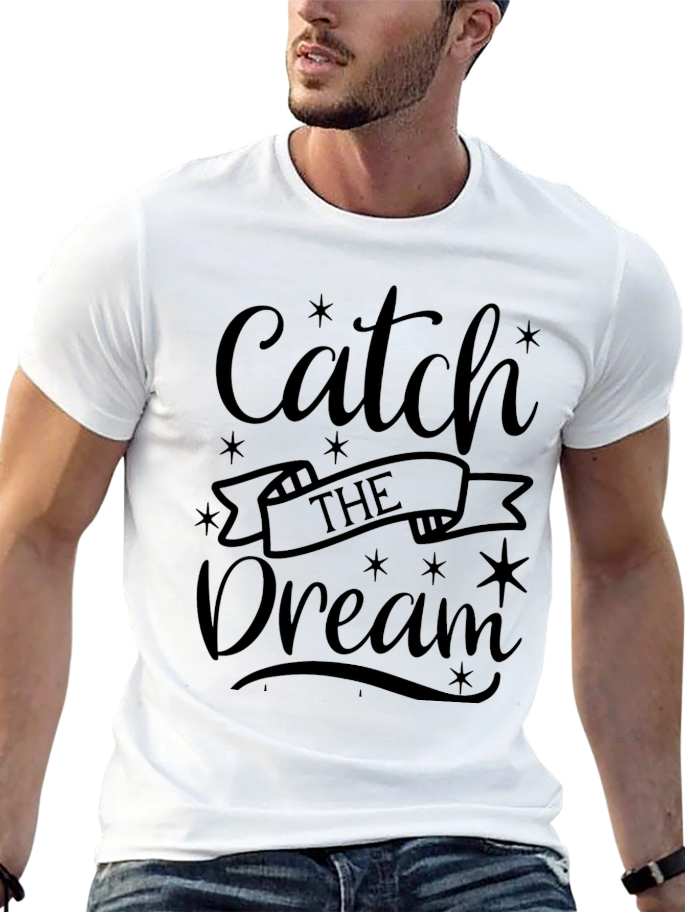 Catch the Dream Black Graphic Tee