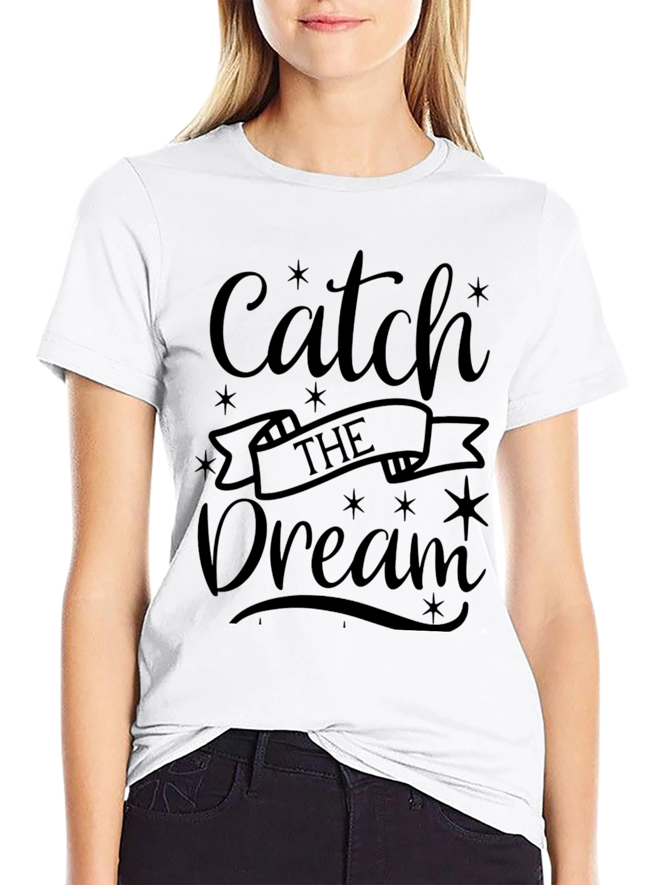 Catch the Dream Black Graphic Tee