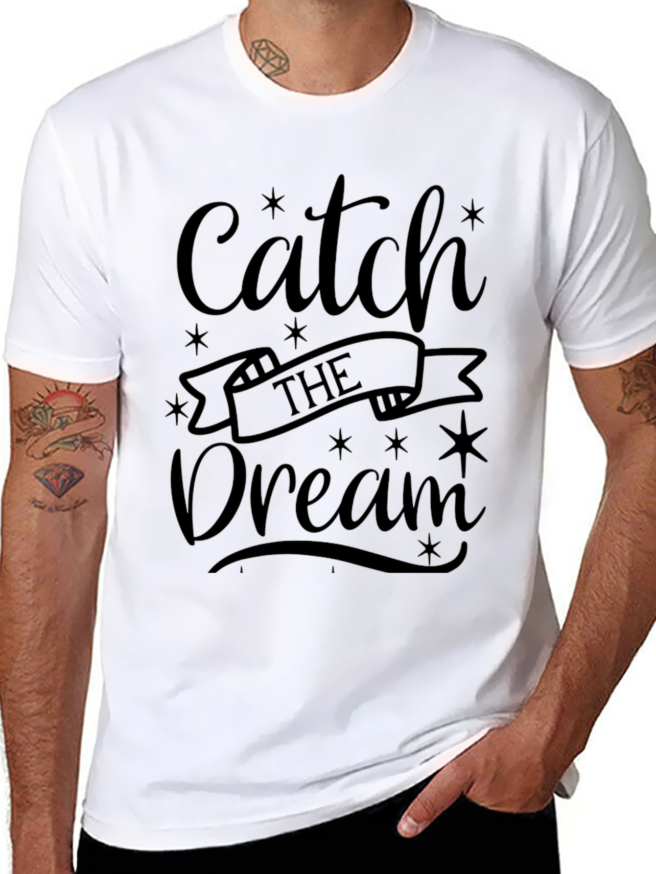 Catch the Dream Black Graphic Tee