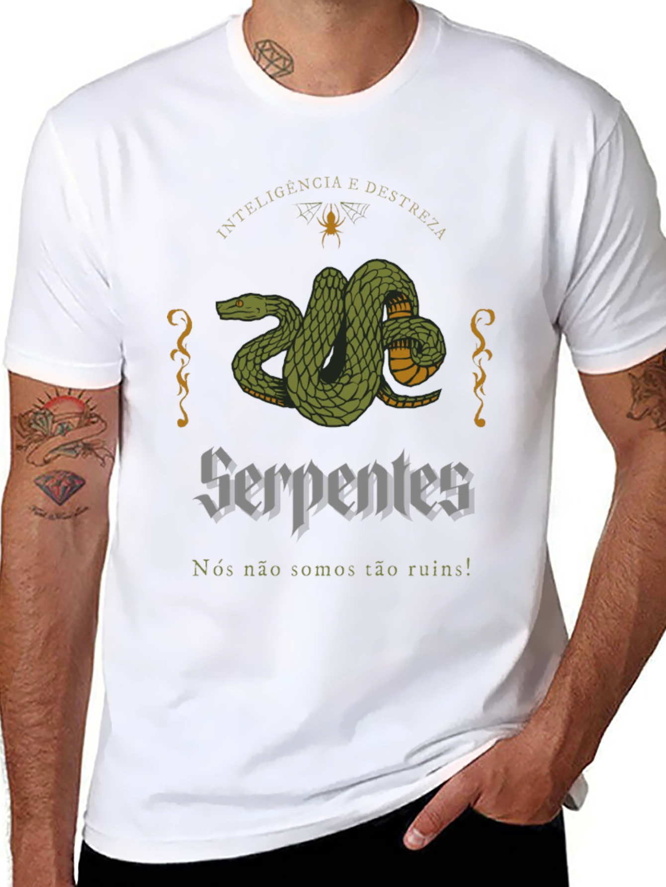 Serpentes T-Shirt: Intelligence and Dexterity Snake Design