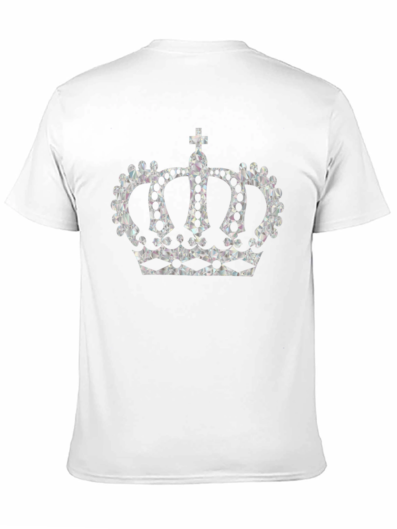 Crown Graphic Tee - Black Cotton T-Shirt