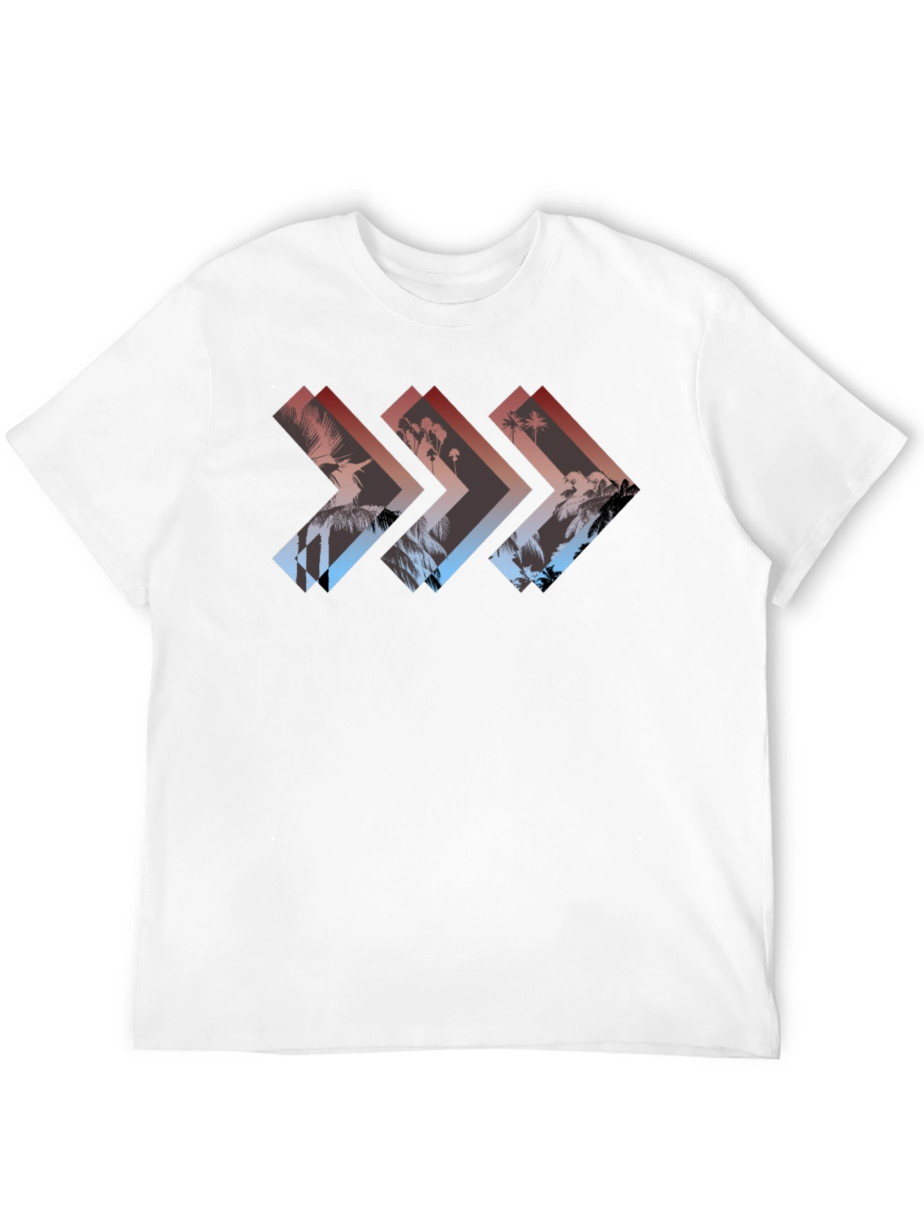 Tropical Arrow Graphic Tee - Black T-Shirt