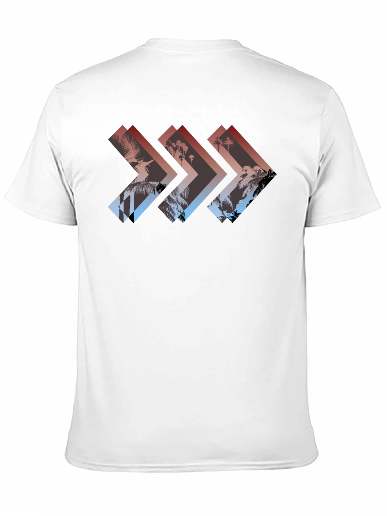Tropical Arrow Graphic Tee - Black T-Shirt