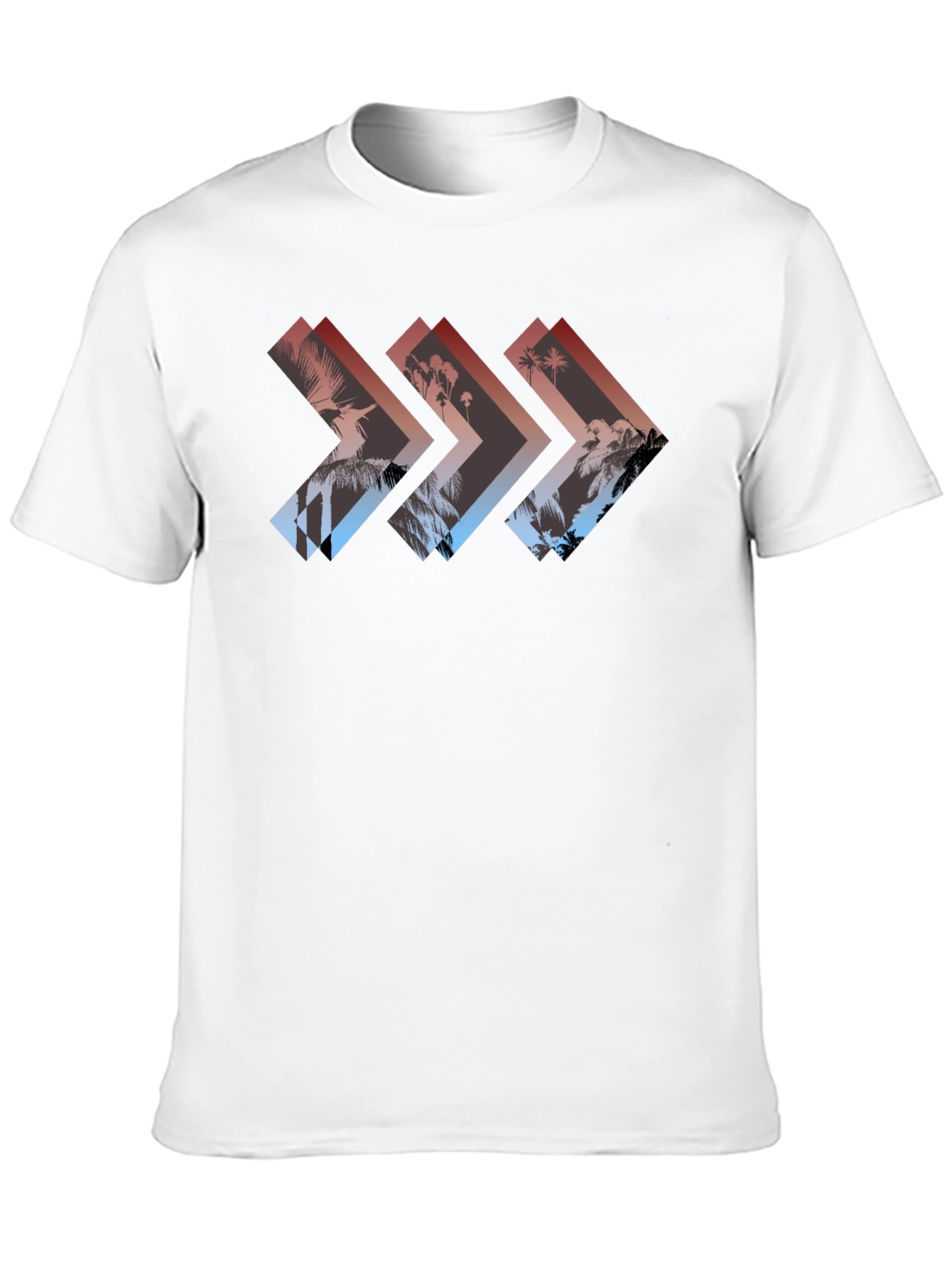 Tropical Arrow Graphic Tee - Black T-Shirt