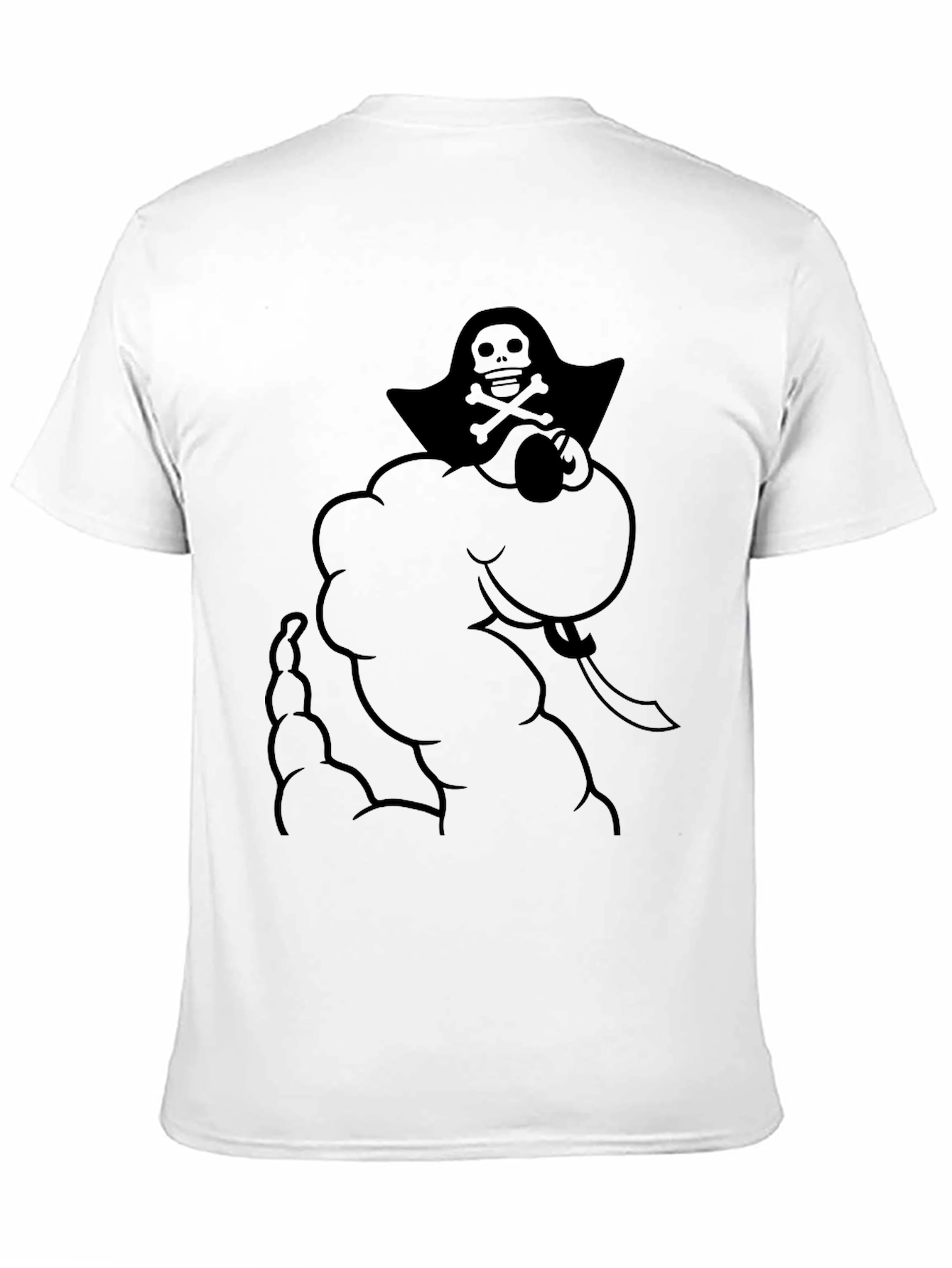 Pirate Genie T-Shirt - Black Cotton Graphic Tee