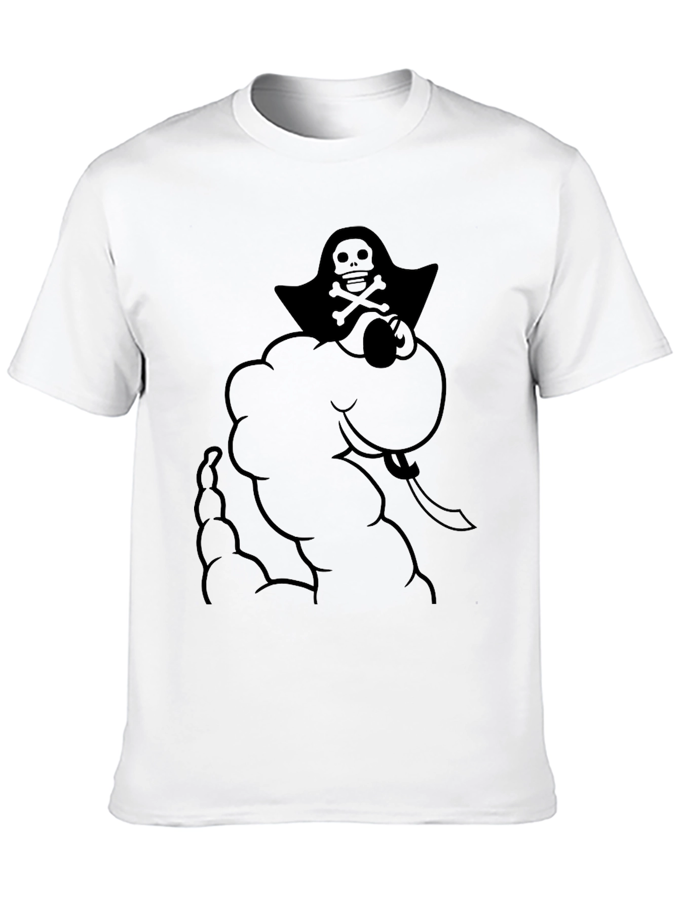 Pirate Genie T-Shirt - Black Cotton Graphic Tee