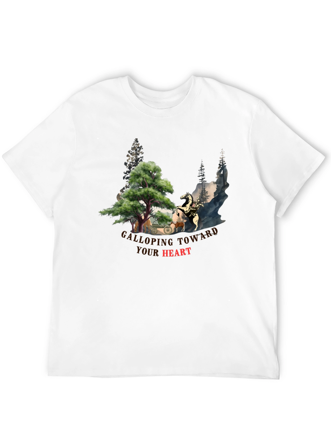 Galloping Toward Your Heart Graphic Tee