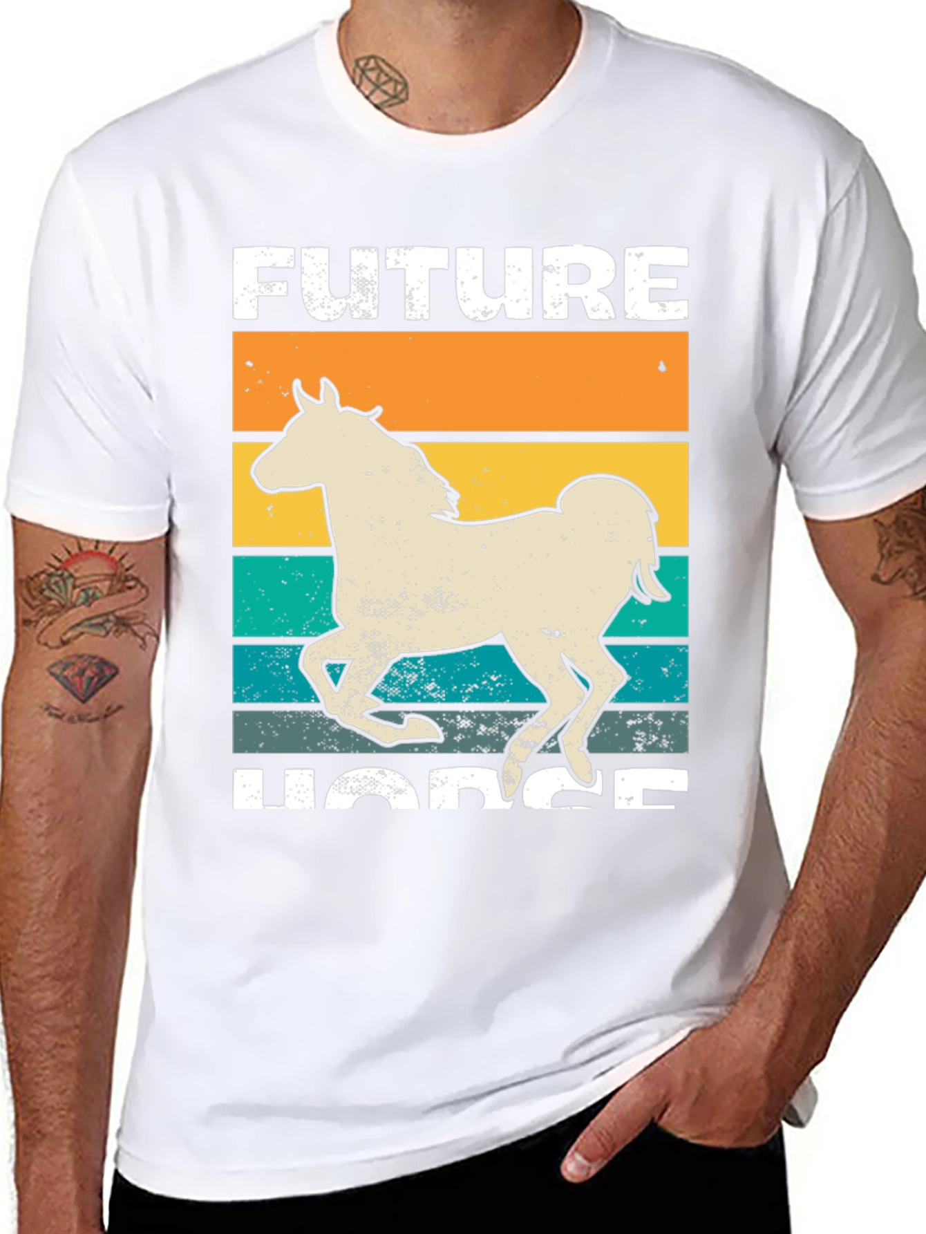 Future Horse Graphic T-Shirt