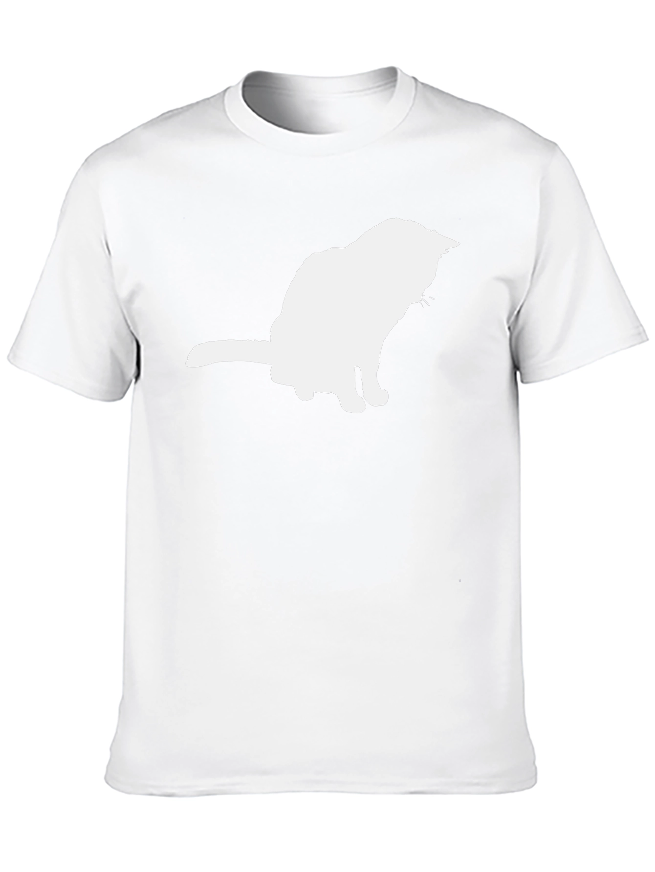 Cat Silhouette Black T-Shirt