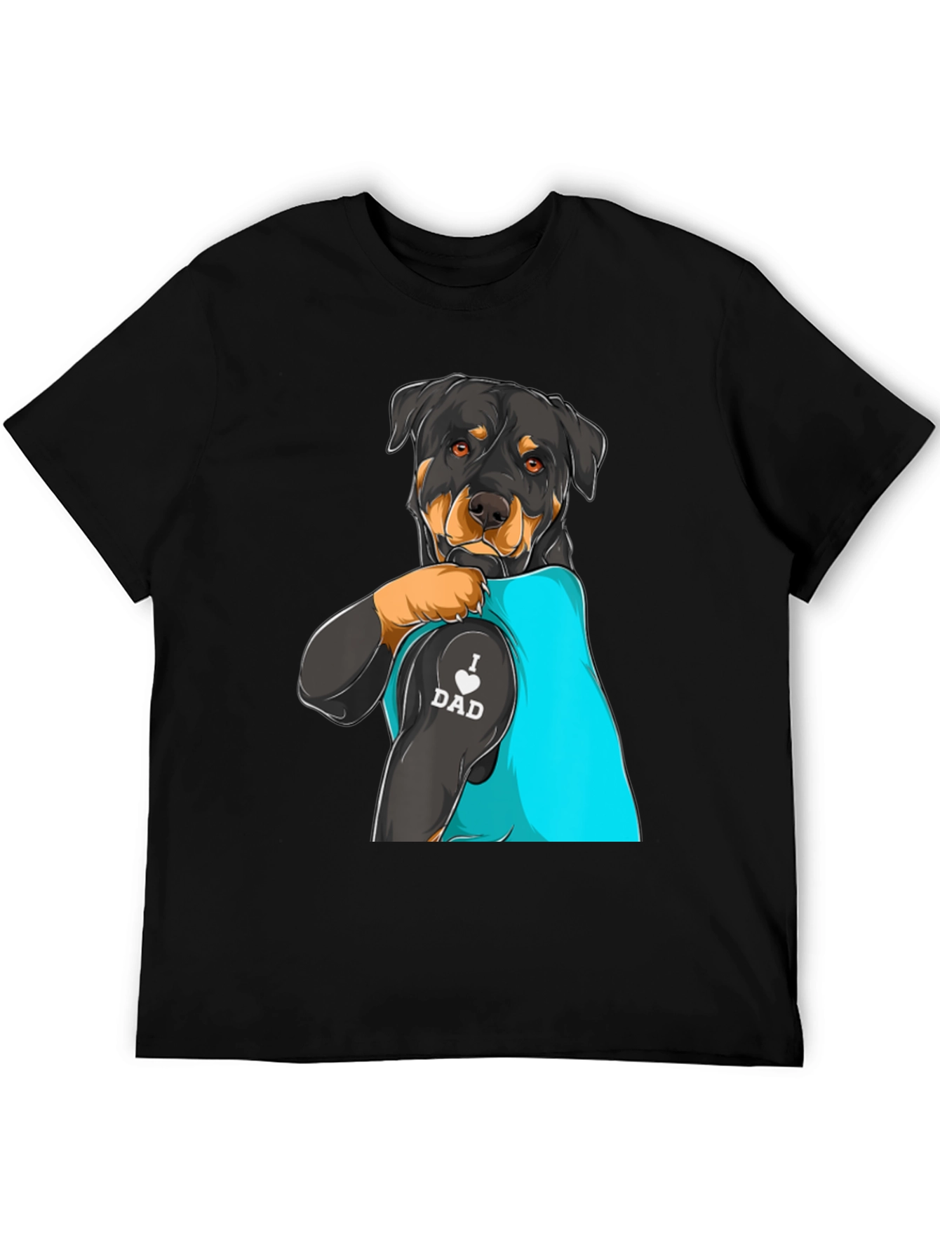Rottweiler Dog Dad Tattoo T-Shirt