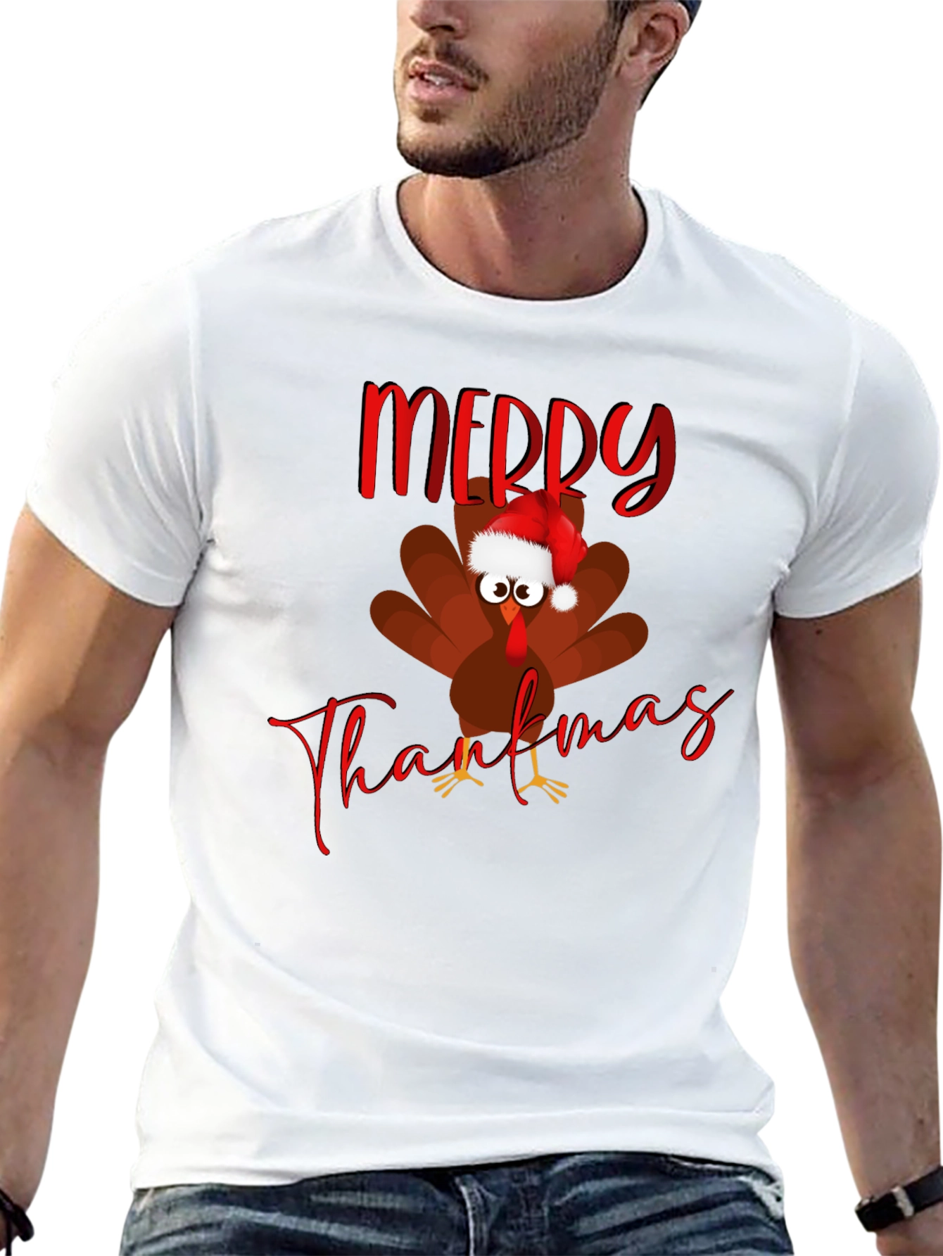 Merry Thankmas Turkey Holiday T-Shirt