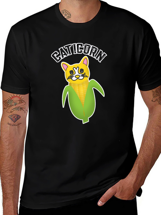 Caticorn T-Shirt - Novelty Cat Corn Humor Tee