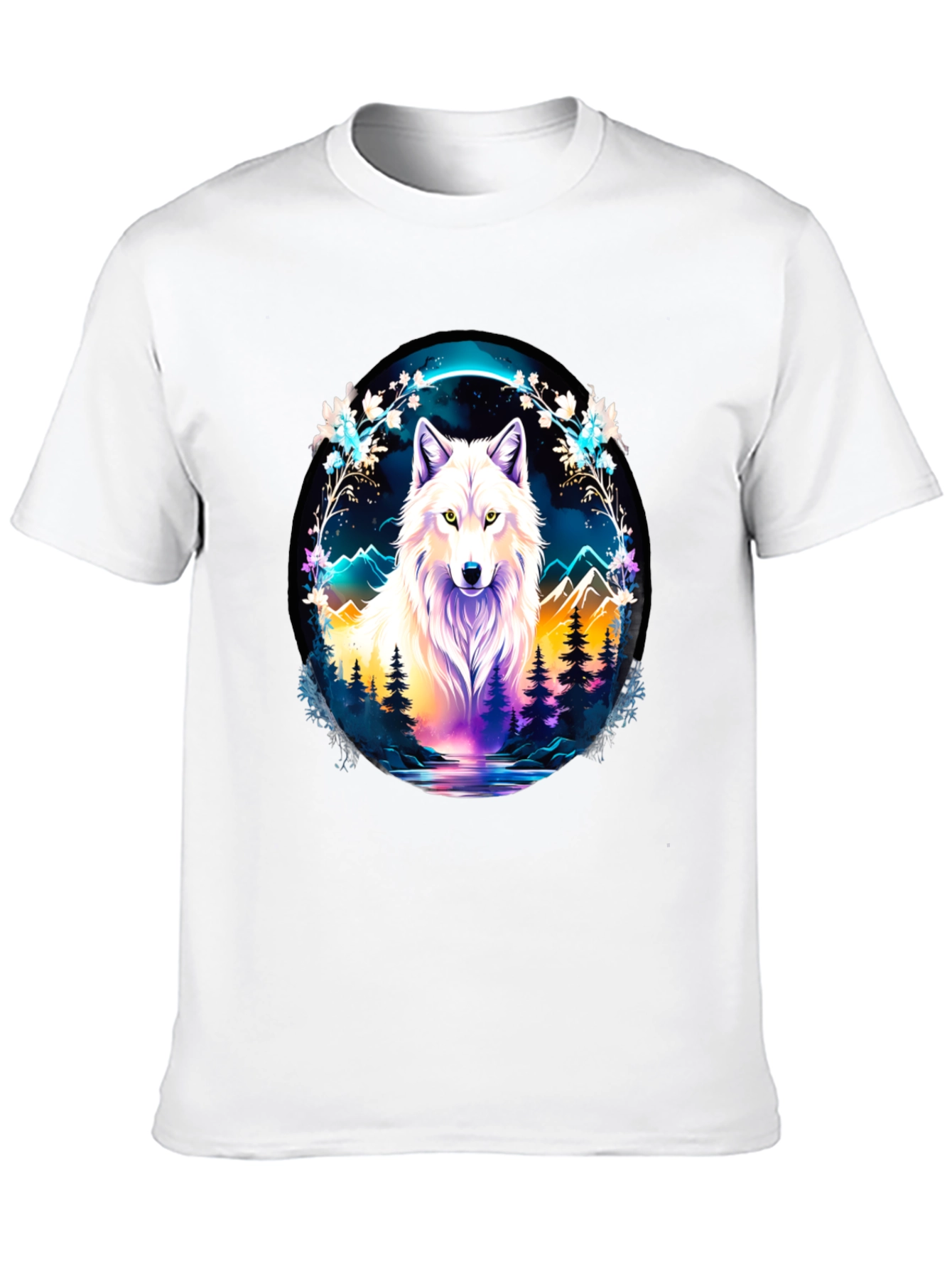 Wolf in Wilderness Graphic T-Shirt