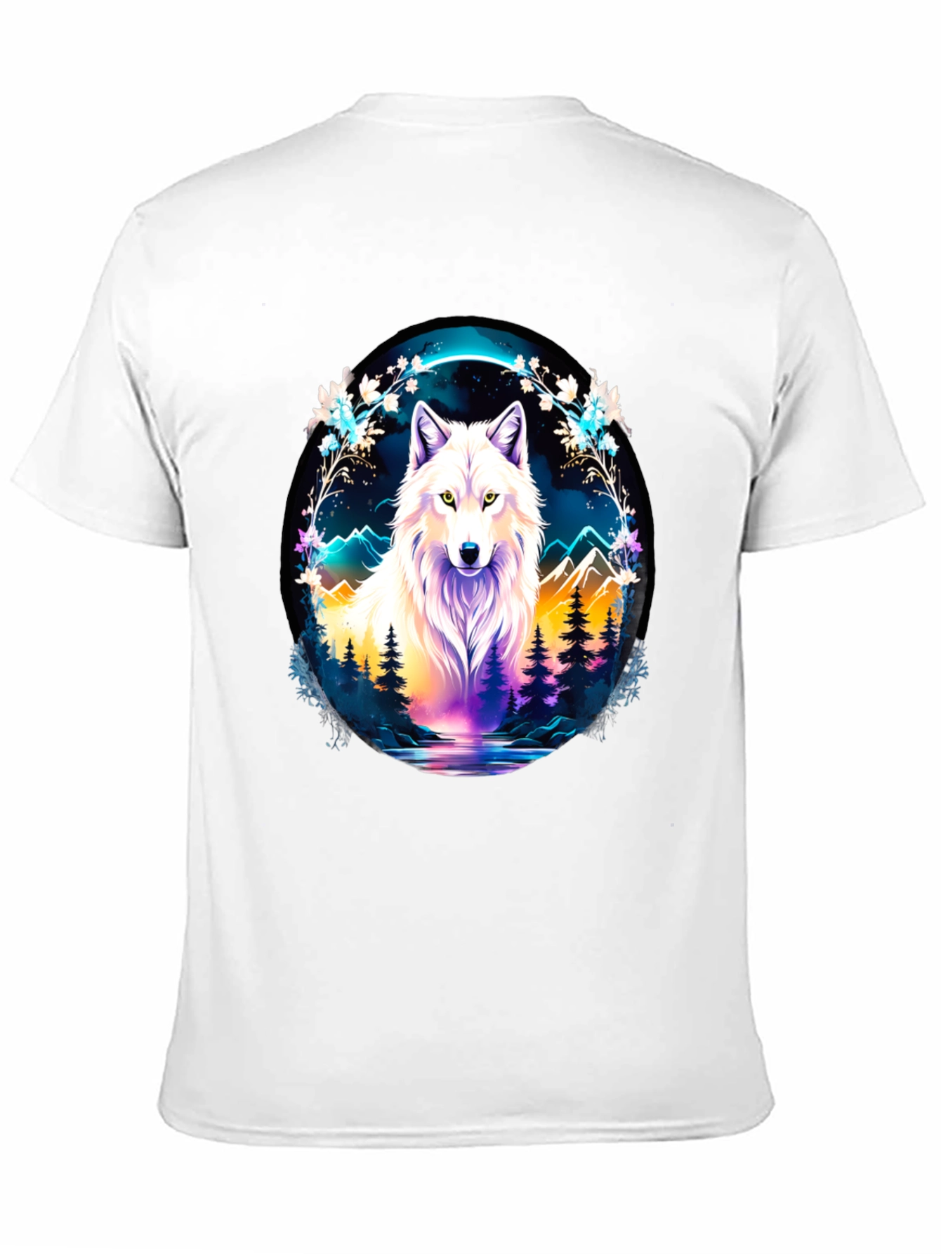 Wolf in Wilderness Graphic T-Shirt