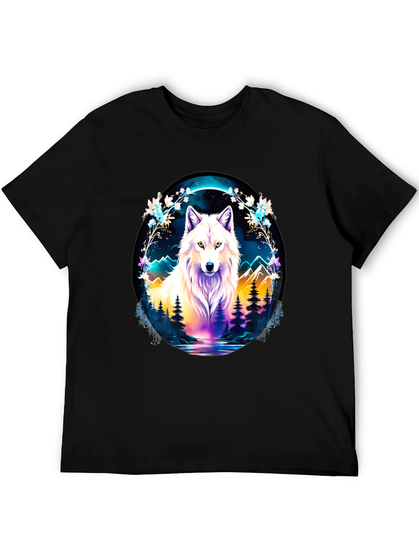 Wolf in Wilderness Graphic T-Shirt