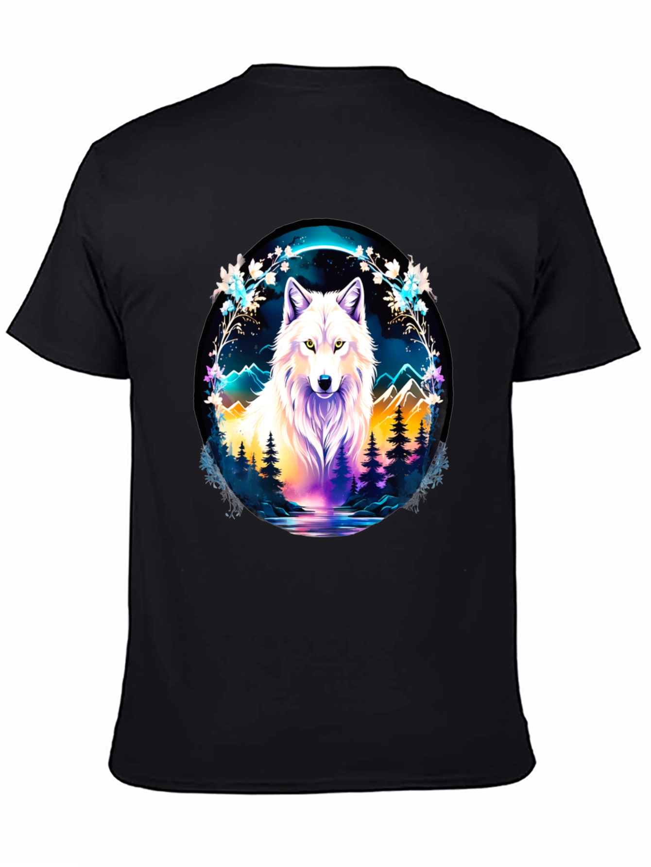 Wolf in Wilderness Graphic T-Shirt