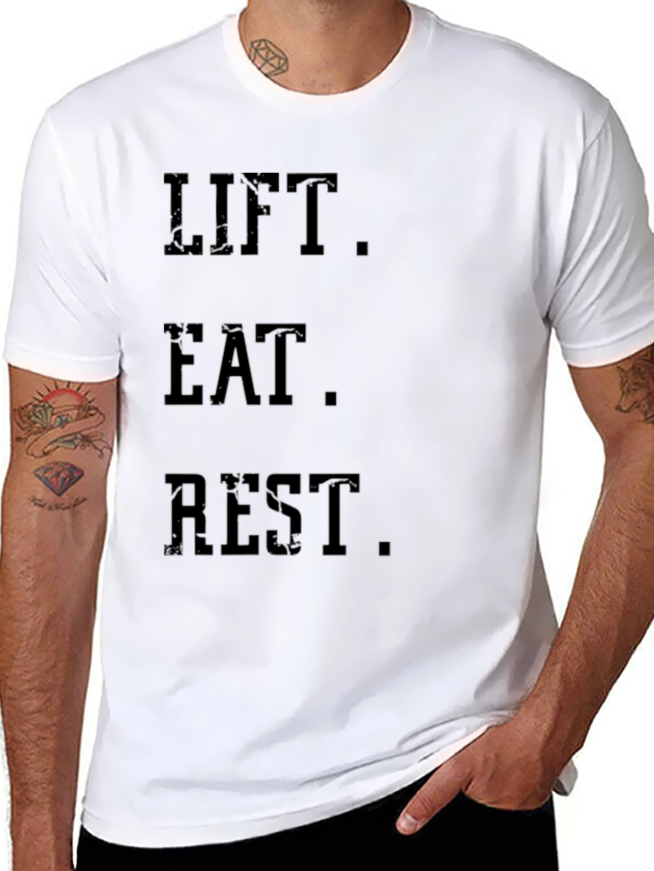 Lift Eat Rest T-Shirt - Gym Motivation