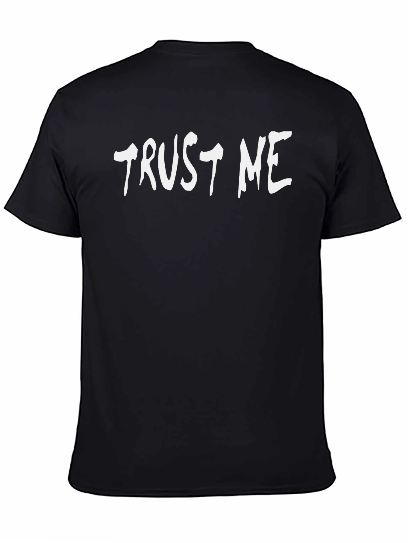 Trust Me Black Graphic T-Shirt