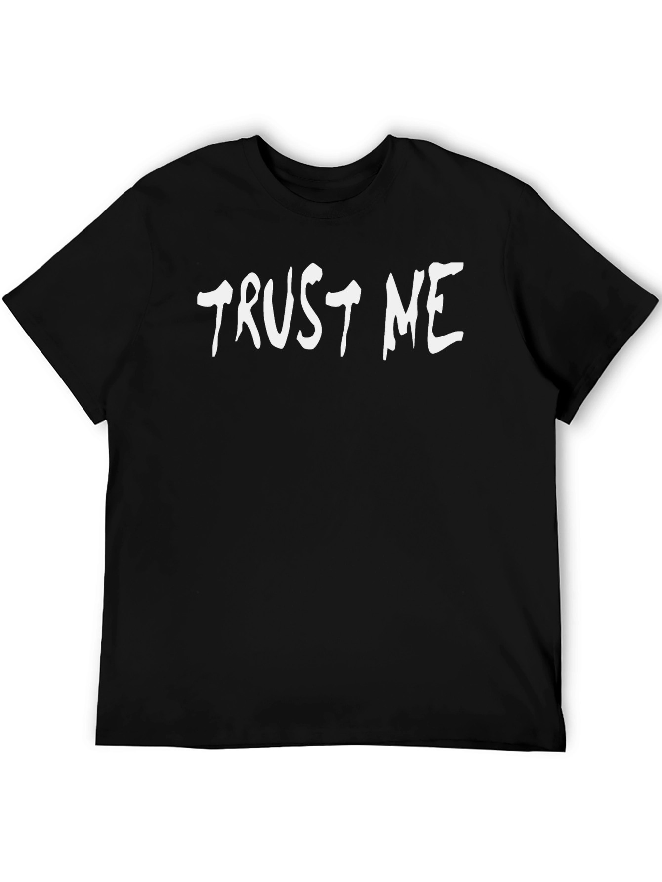 Trust Me Black Graphic T-Shirt