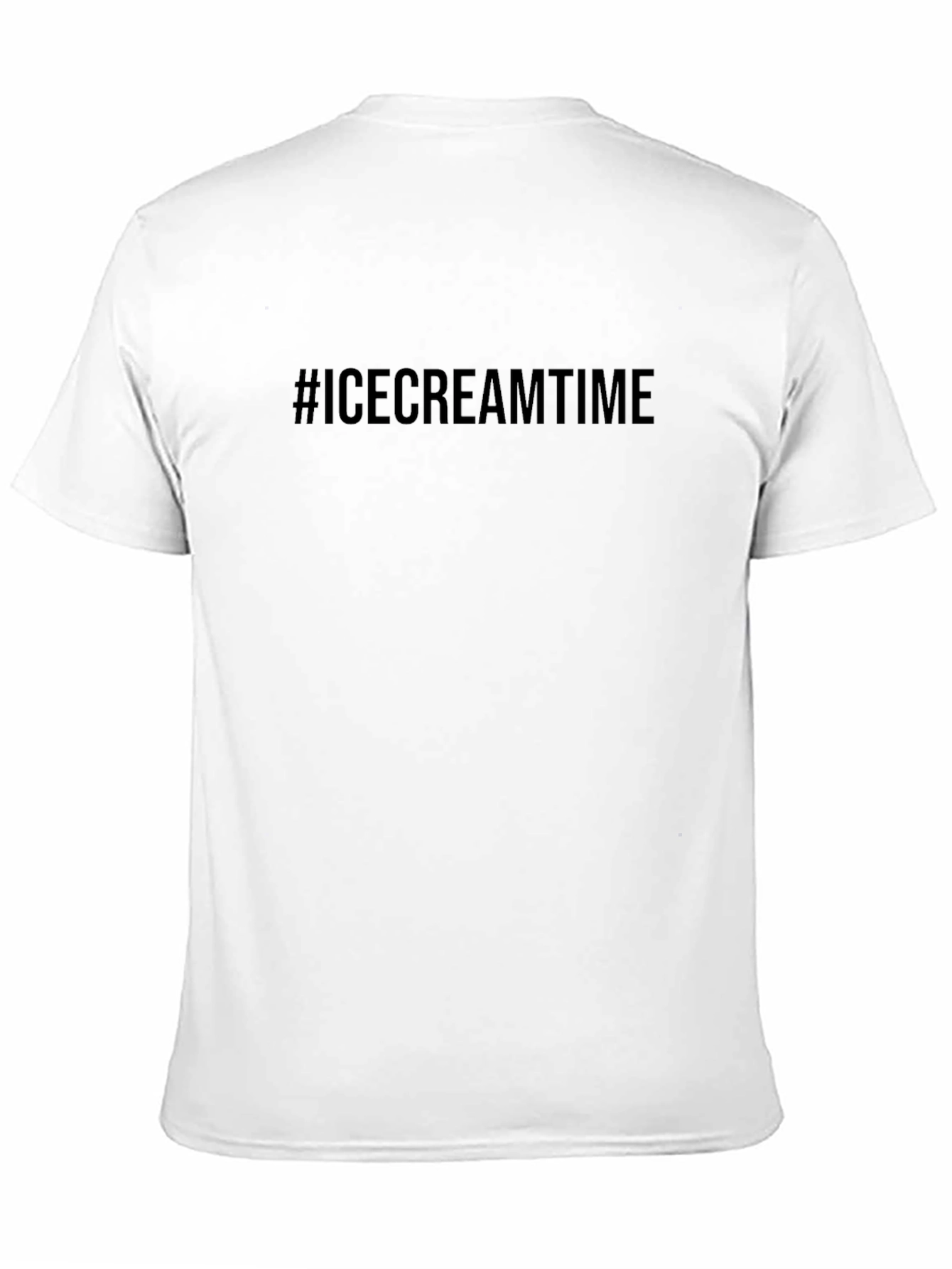 #ICECREAMTIME Black T-Shirt - Cool & Casual Style