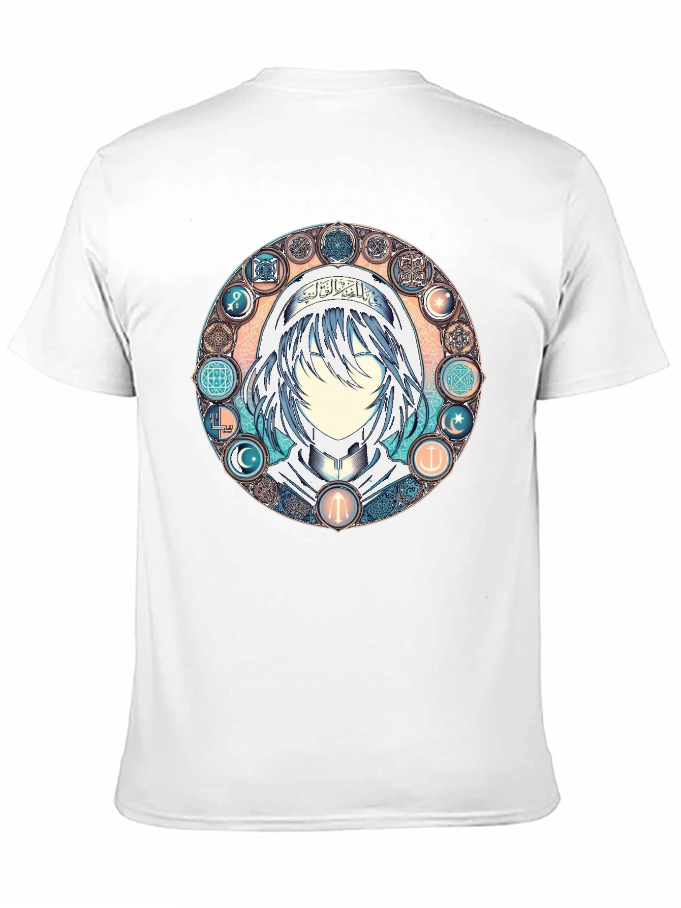 Anime Mystic Circle Graphic Black T-Shirt