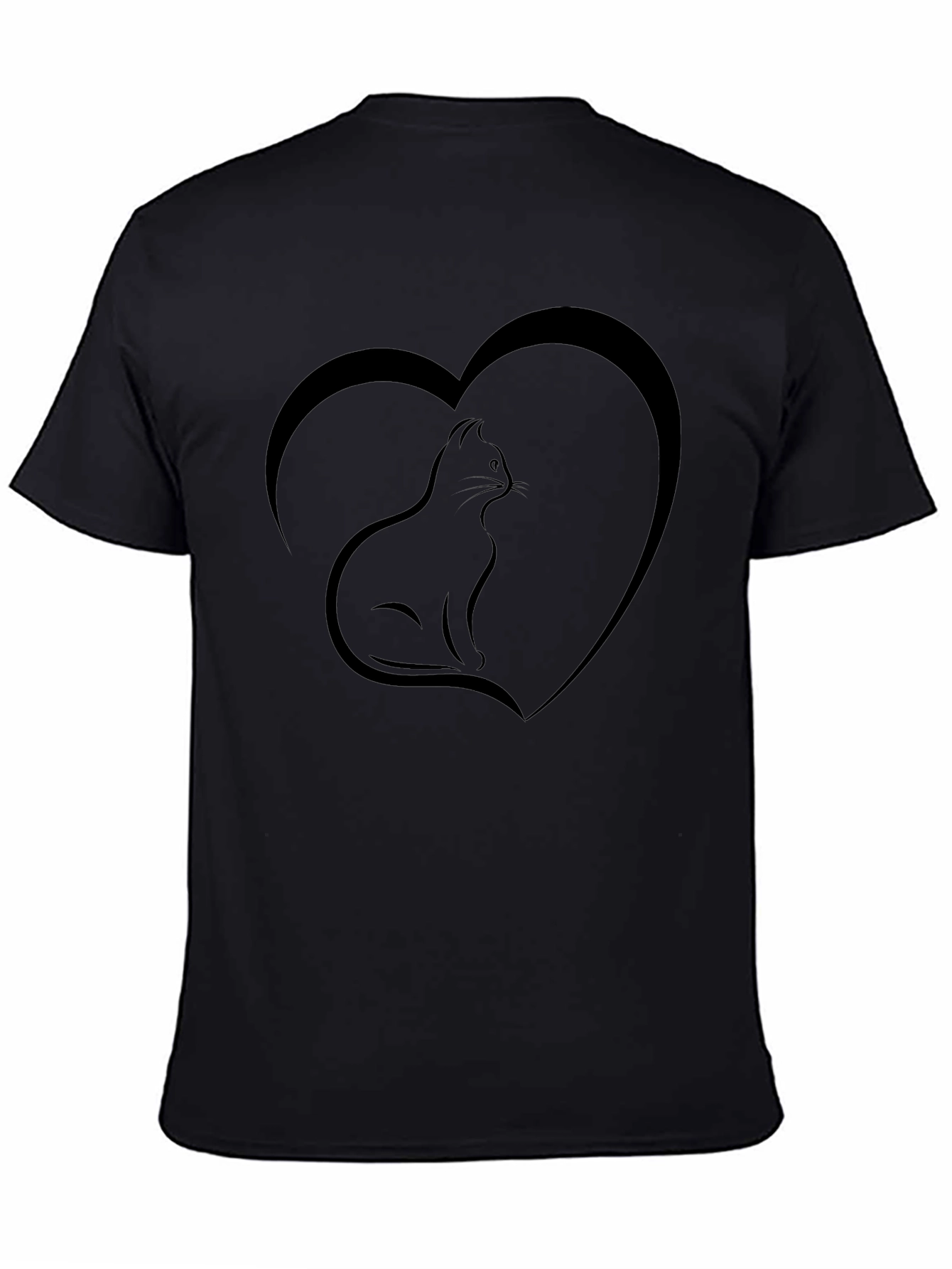 Cat Heart T-Shirt - Soft Cotton Blend