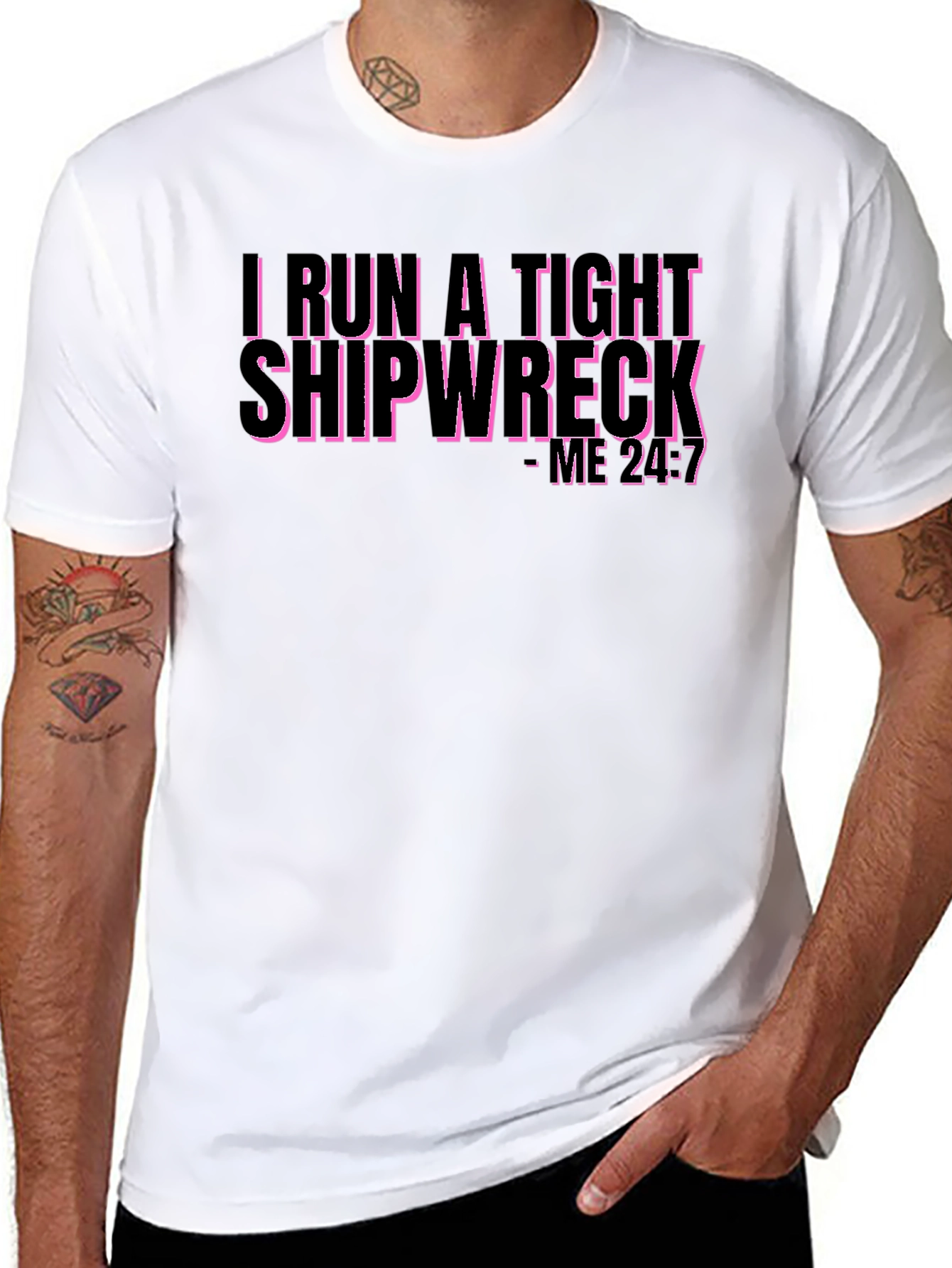 I Run a Tight Shipwreck Graphic Tee
