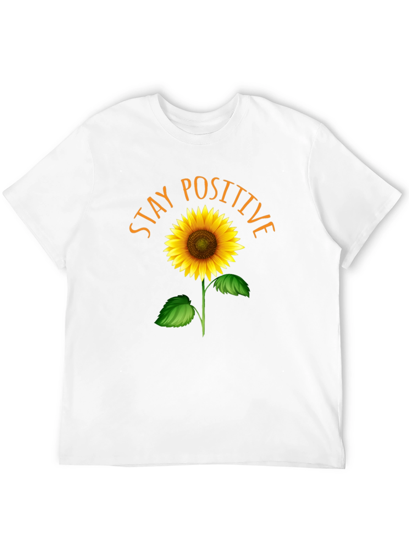 Stay Positive Sunflower Graphic Tee