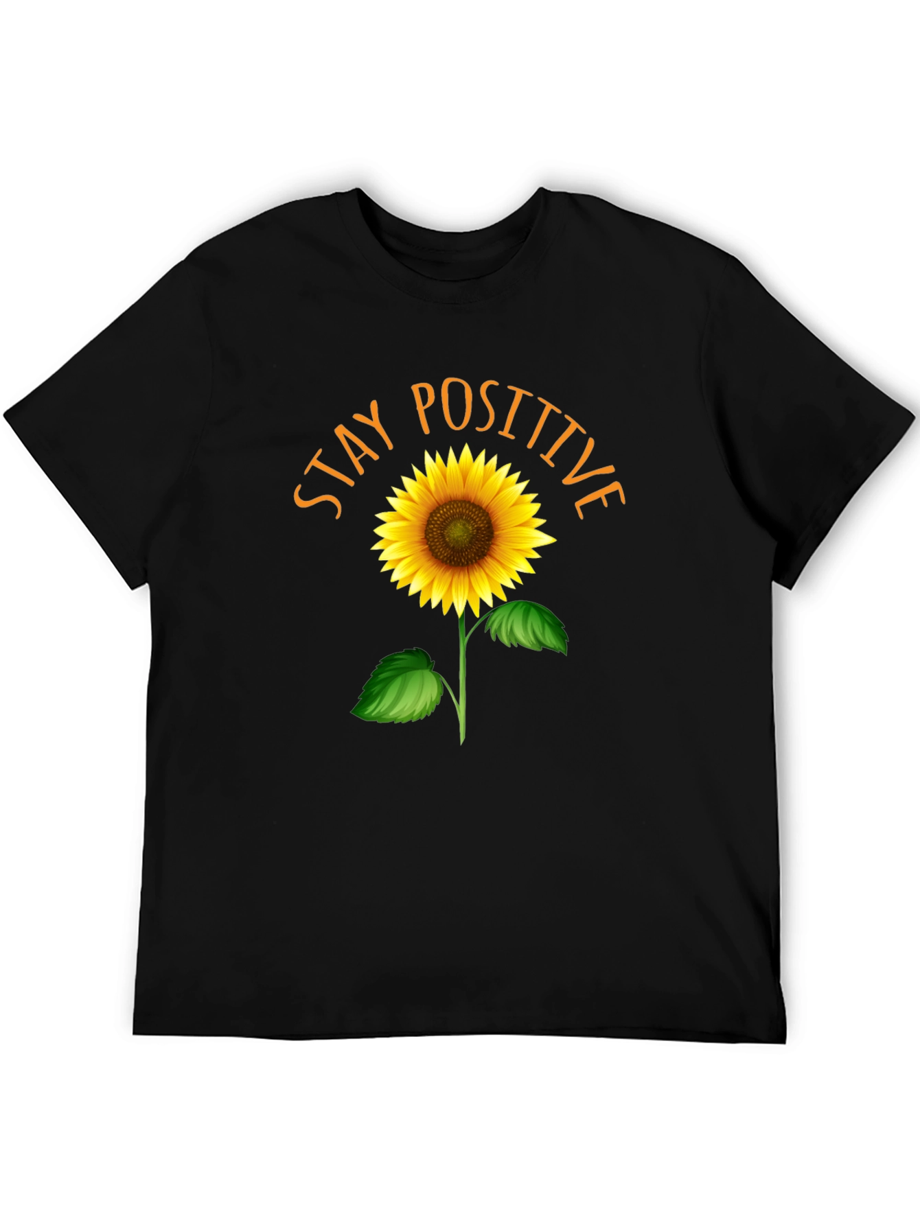 Stay Positive Sunflower Graphic Tee