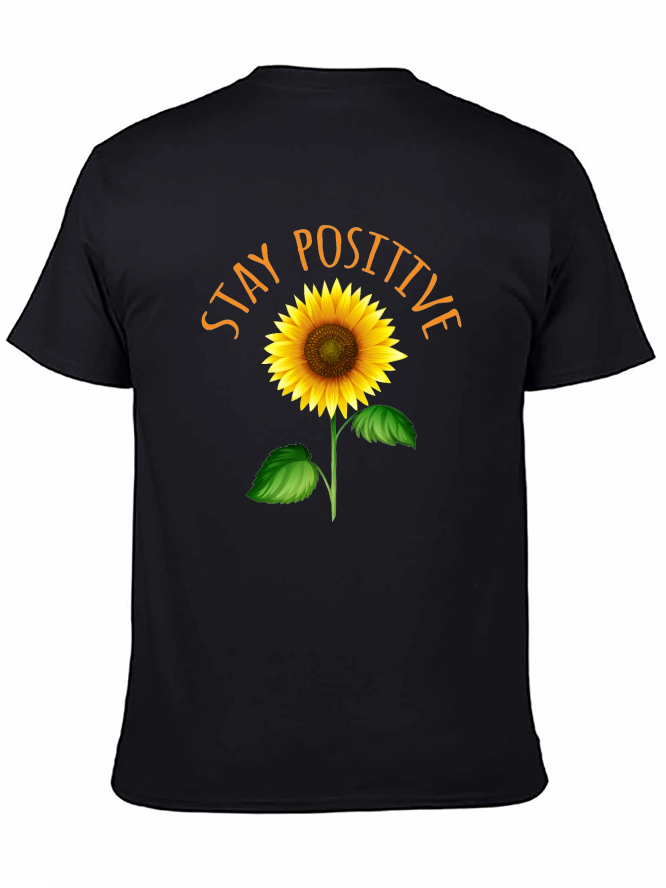Stay Positive Sunflower Graphic Tee