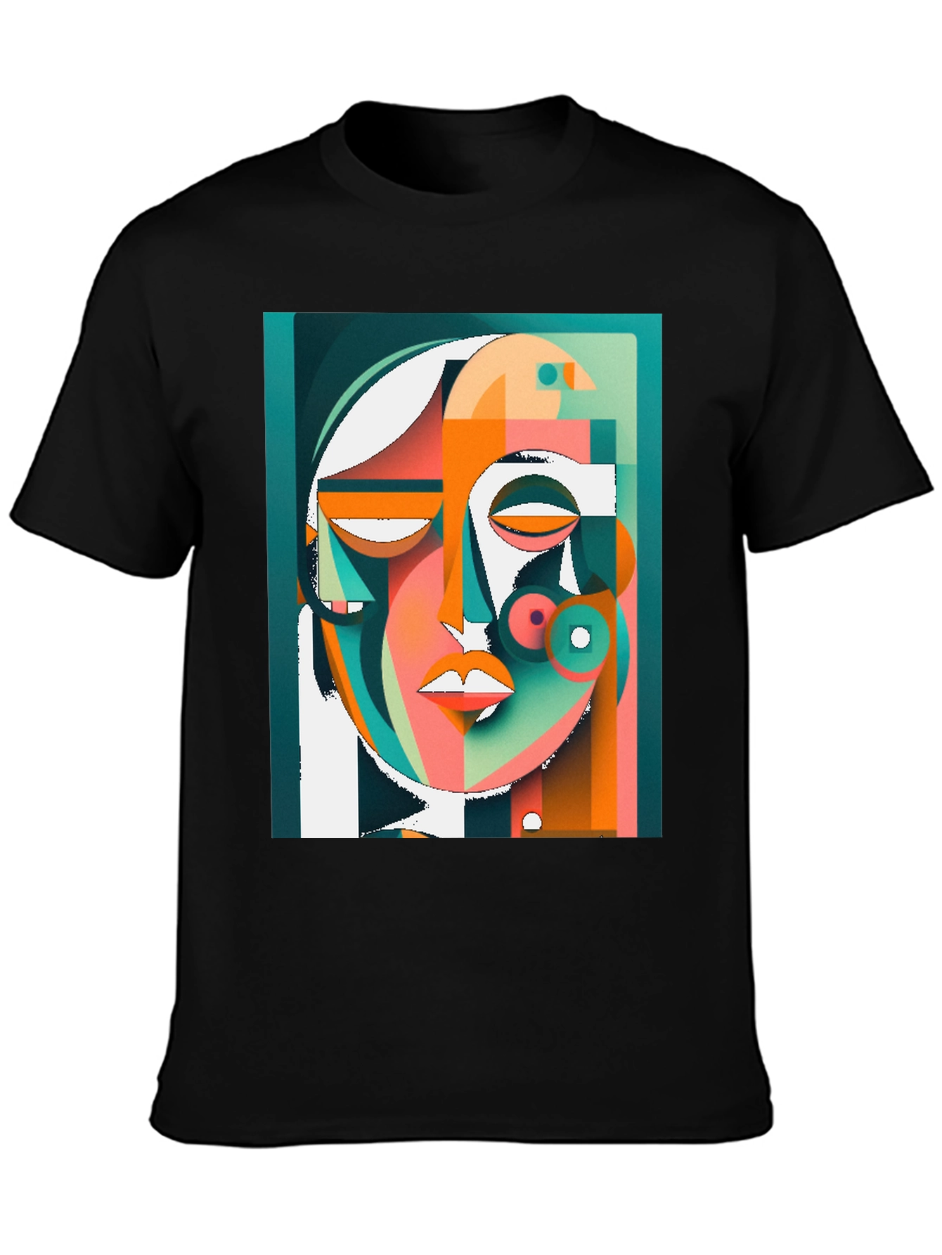 Abstract Art Face Graphic Tee