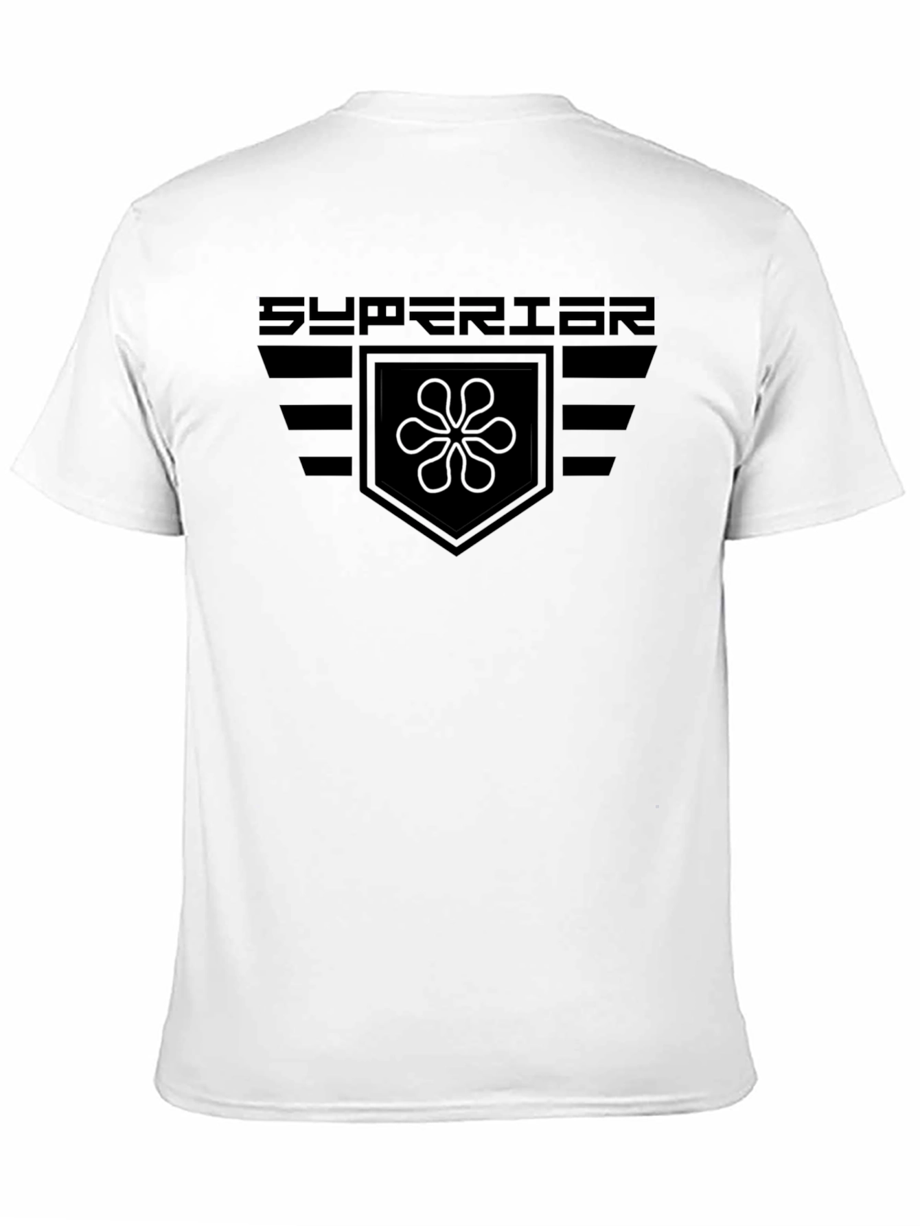 Superior Graphic Tee - Black Cotton Blend