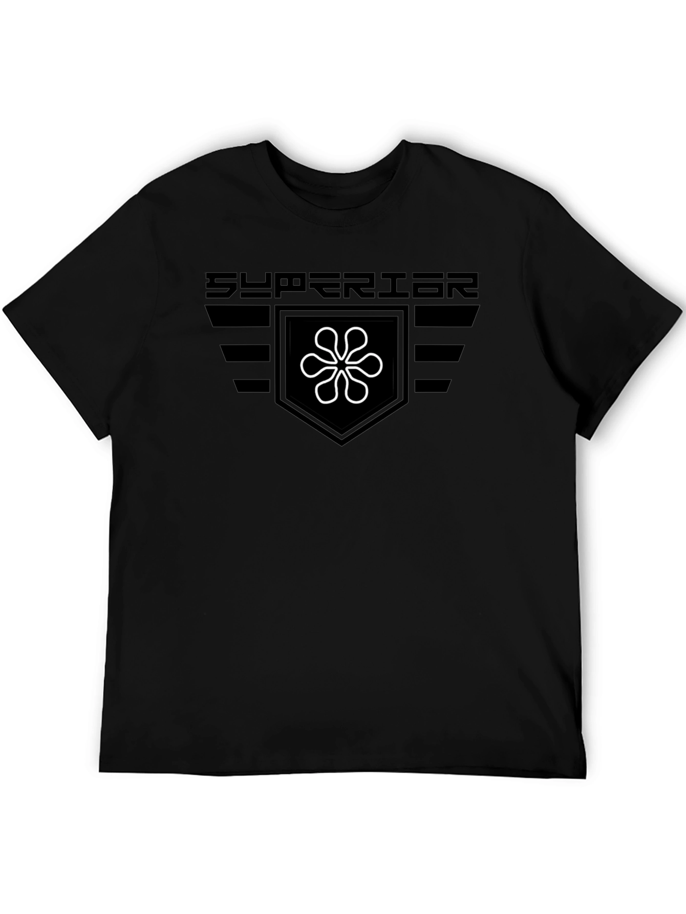 Superior Graphic Tee - Black Cotton Blend