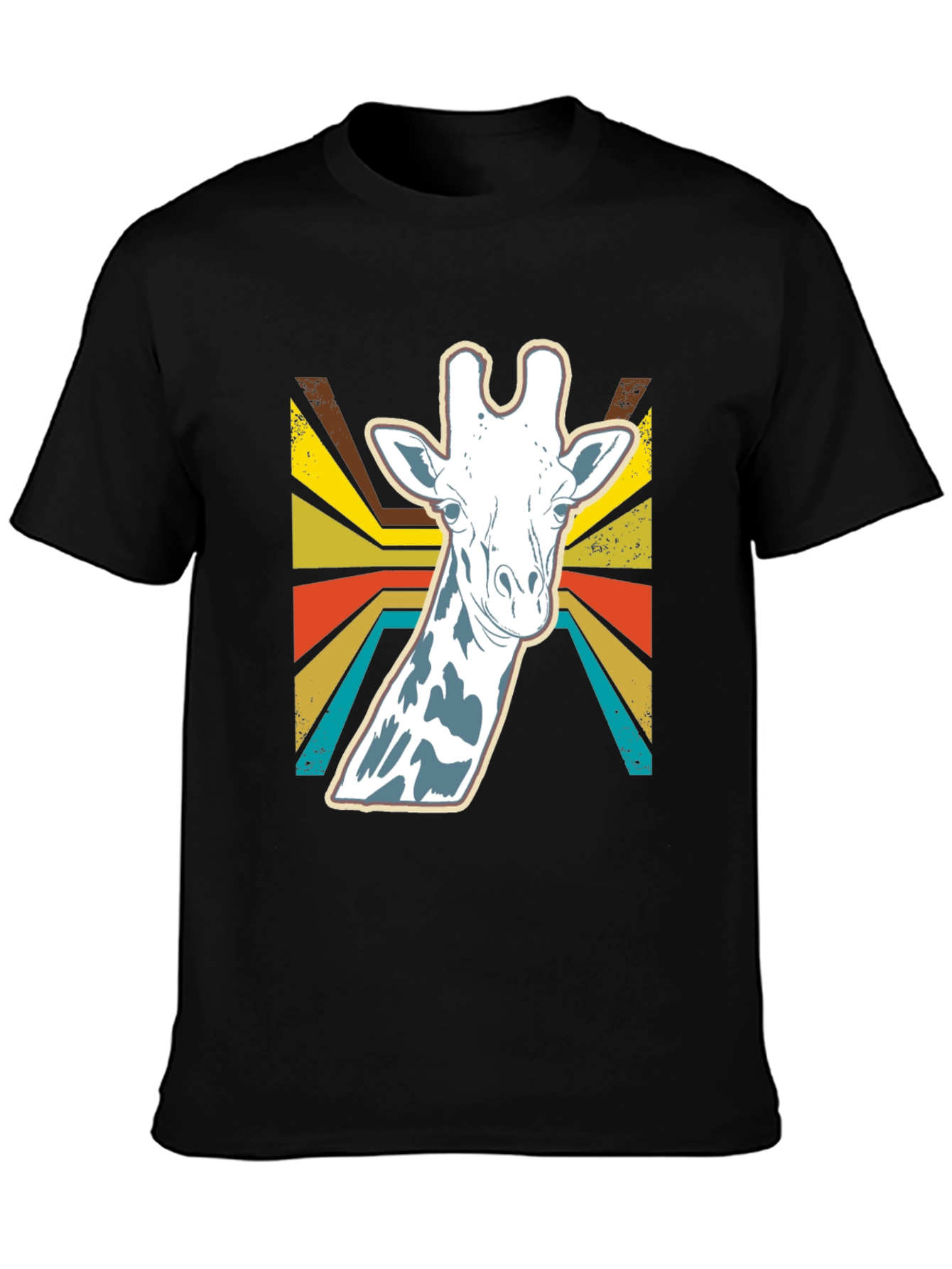 Retro Giraffe Graphic Tee - Stylish Animal Print Shirt