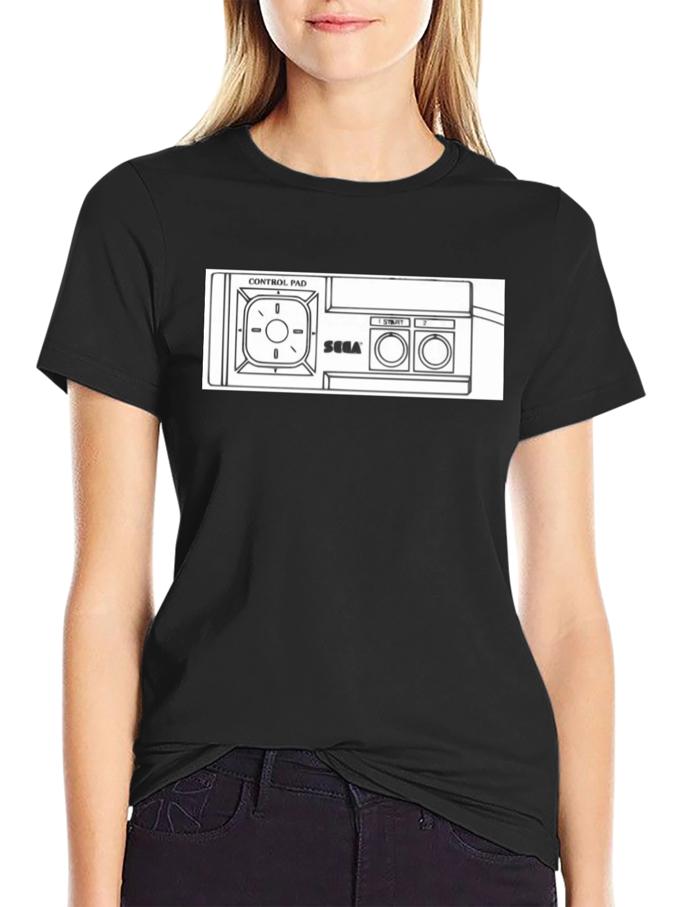 Sega Genesis Controller Graphic T-Shirt - Retro Gaming