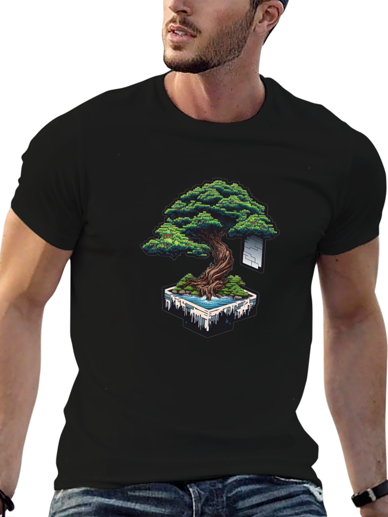 Pixel Bonsai T-Shirt - Unique Pixel Art Design