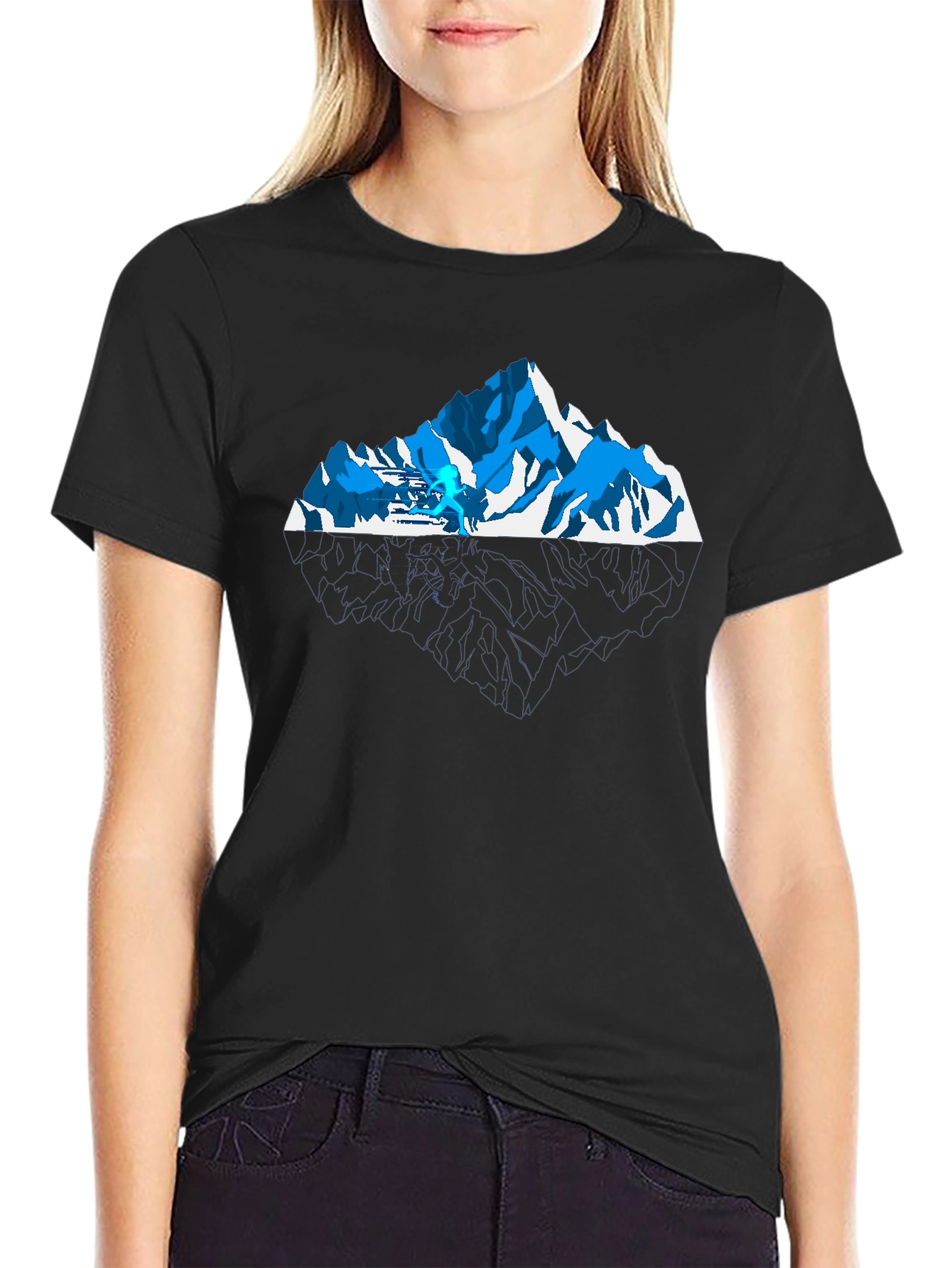 Mountain Trail Run T-Shirt - Black